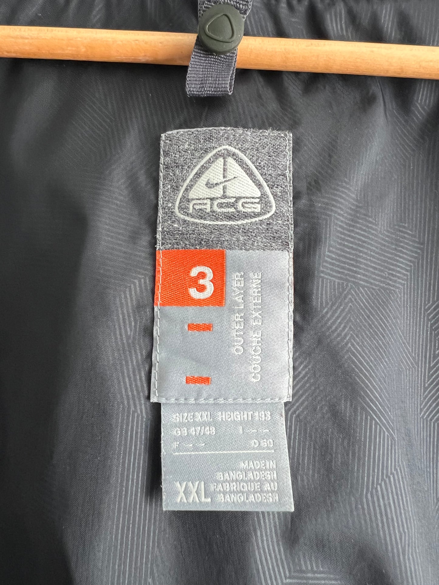 Nike ACG 2005 2in1 Shell Fleece Two toned Grey Black Jacket