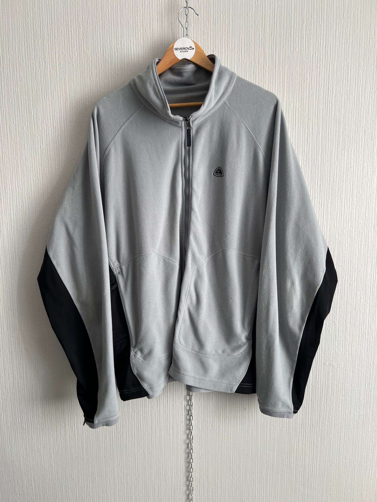 Nike ACG 2005 2in1 Shell Fleece Two toned Grey Black Jacket