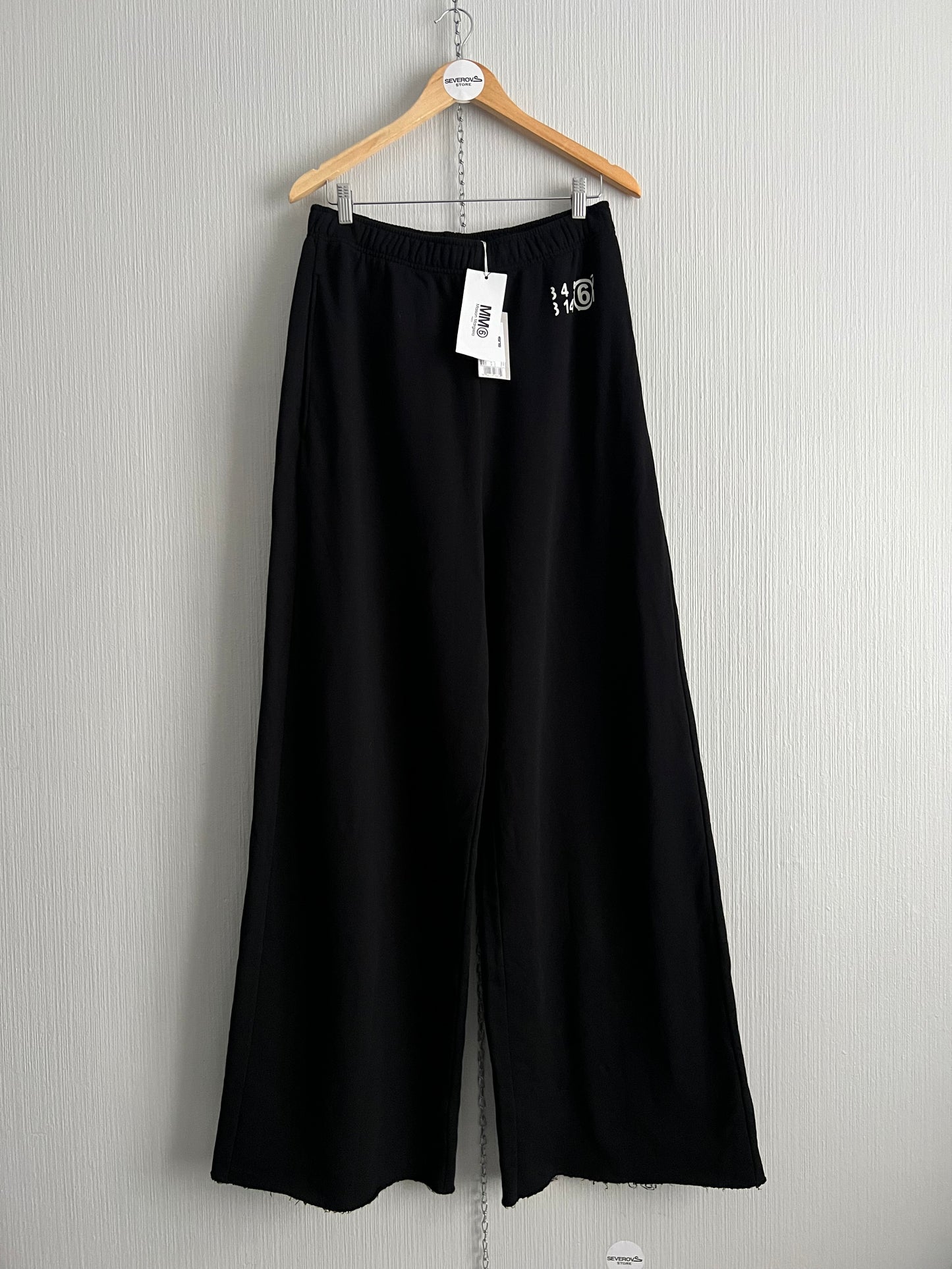 MM6 Maison Margiela Mens Baggy Black Sweatpants