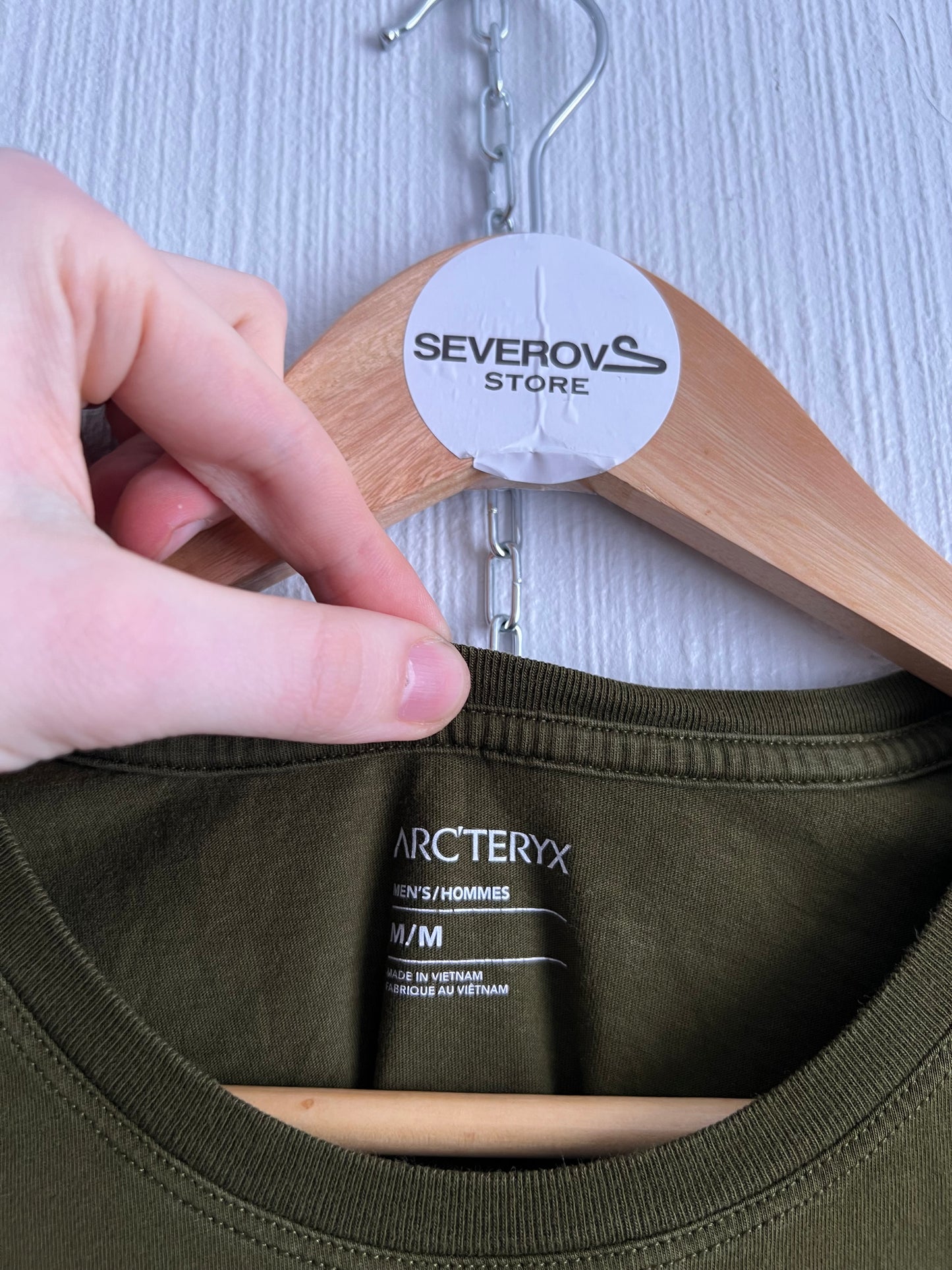 Arcteryx Scramble Mens Khaki Cotton T-shirt
