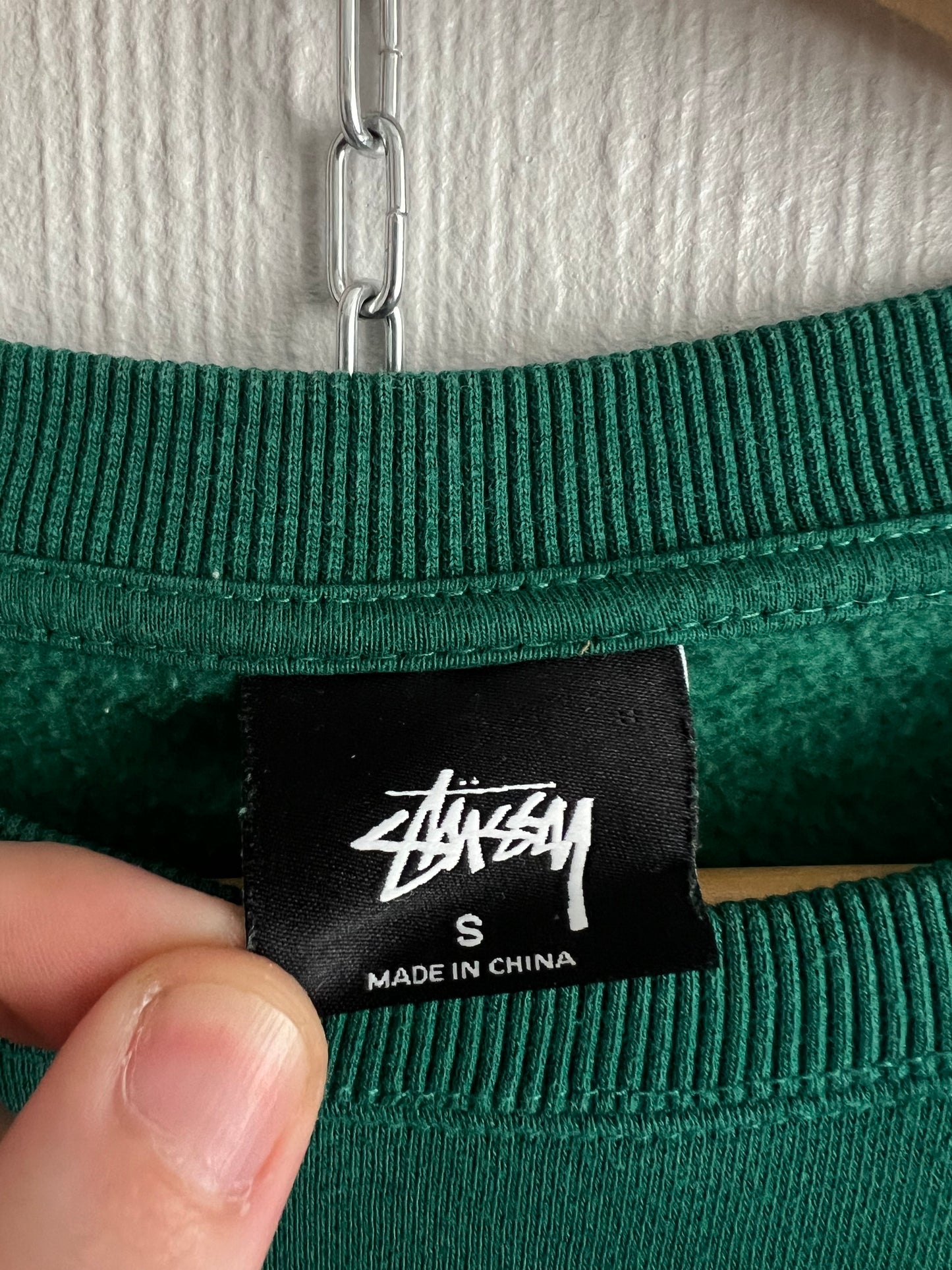 Stussy Green Cotton Crewneck