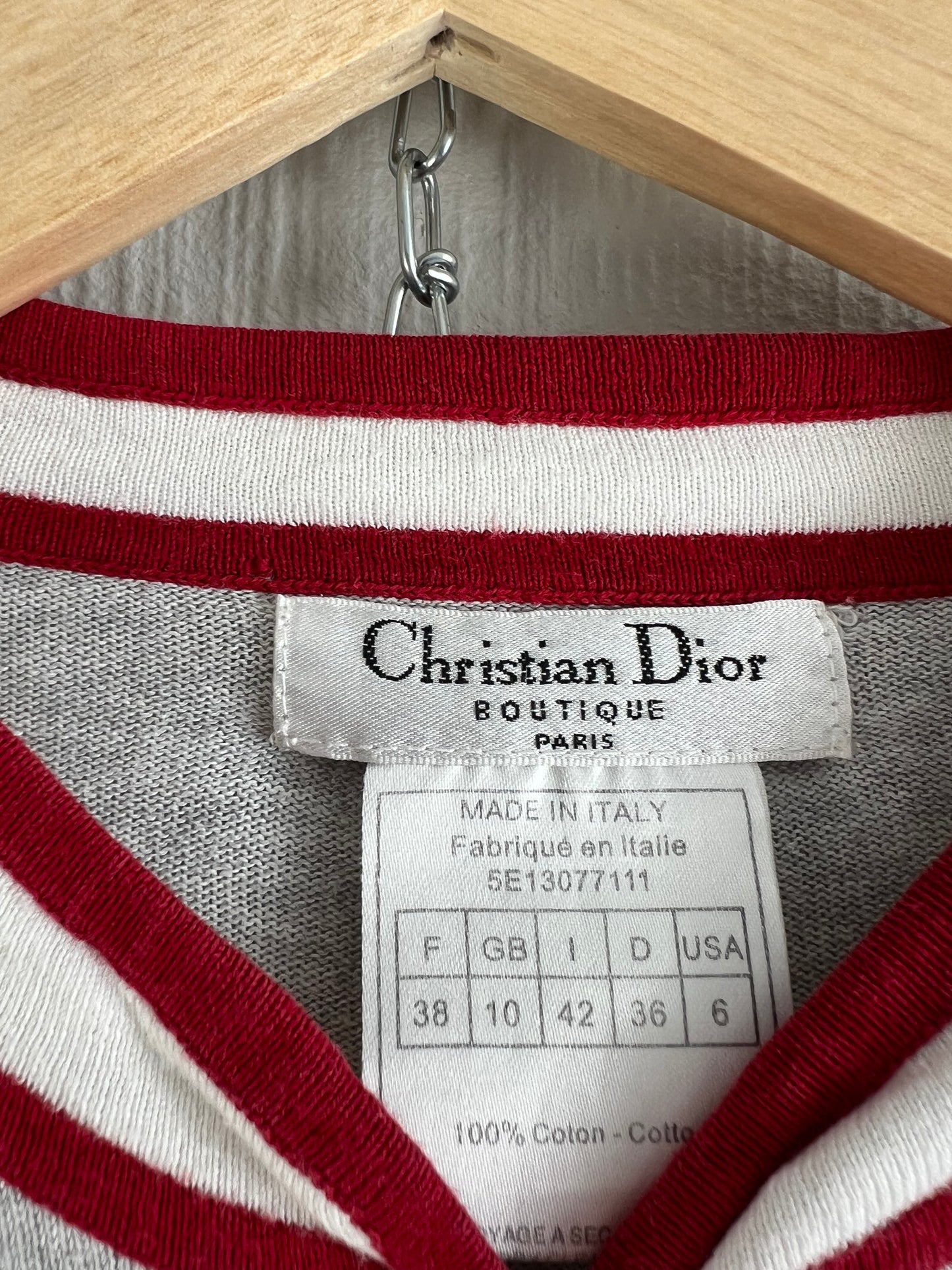 Christian Dior by John Galliano F/W 2005 Grey Cotton Cardigan Womens Top