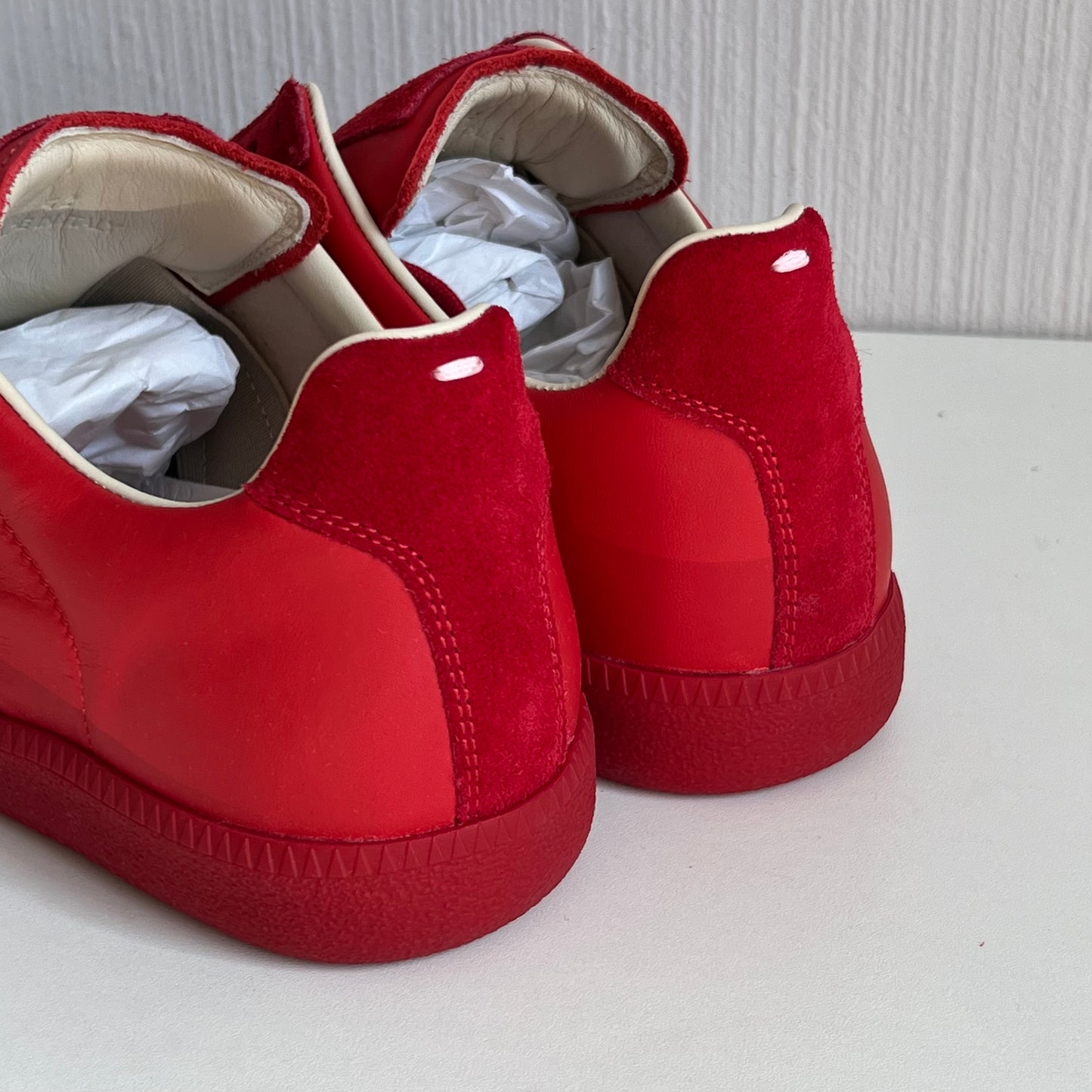 Maison Martin Margiela Replica Gats Mens Red Trainers Shoes