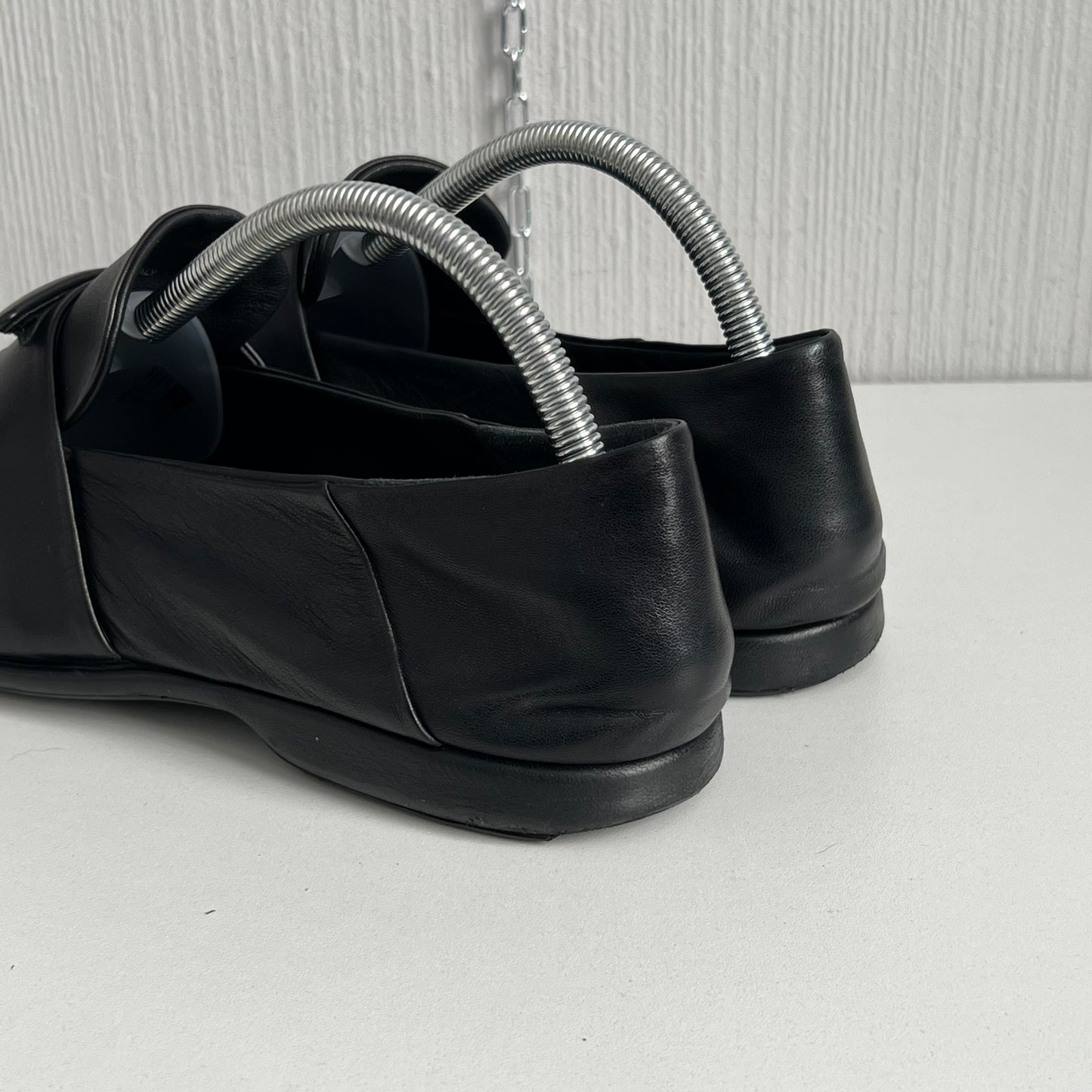 Prada Soft Nappa Black Leather Loafers