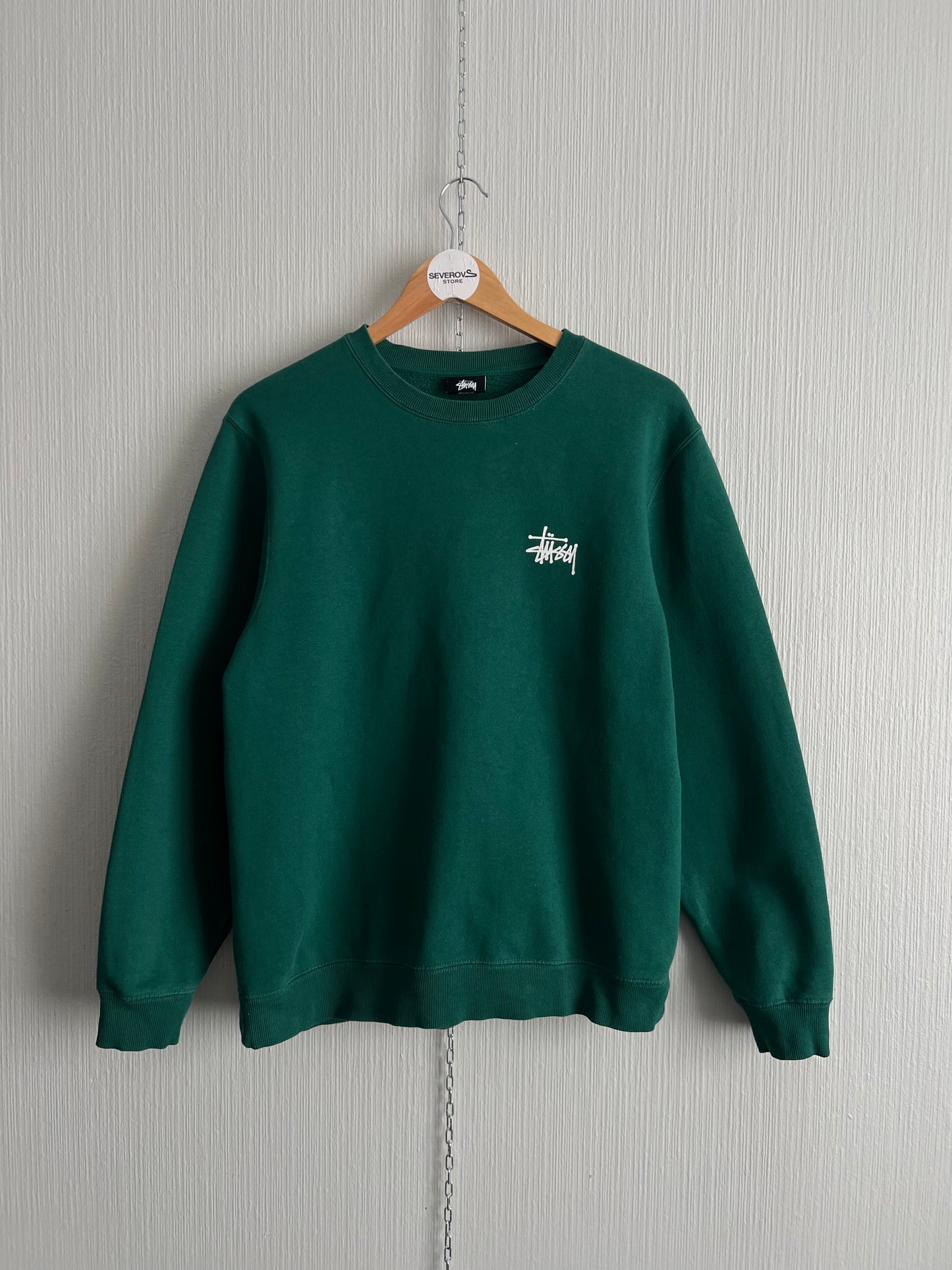 Stussy Green Cotton Crewneck