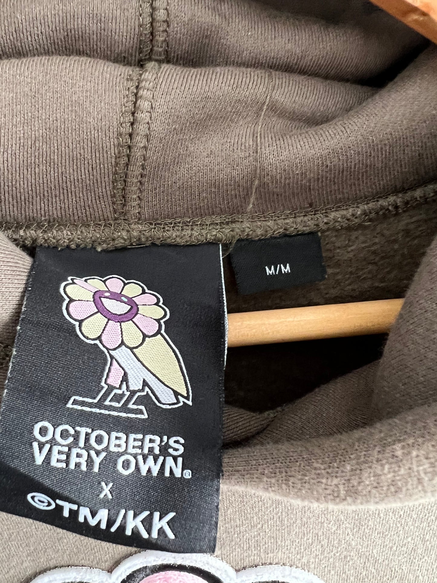 Octobers Very Own × Takashi Murakami Hoodie in Khaki