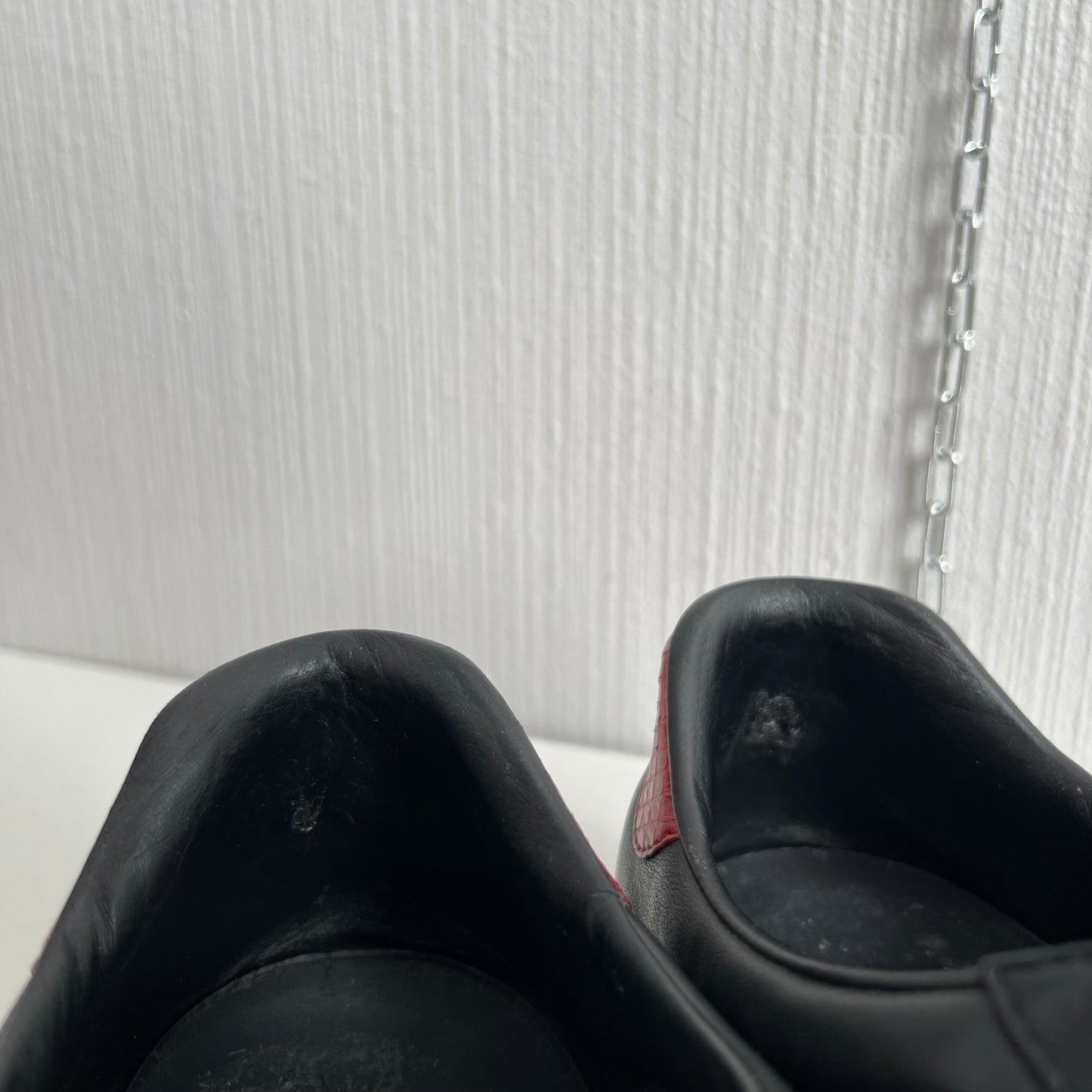 Gucci Ace Leather Black Mens Shoes