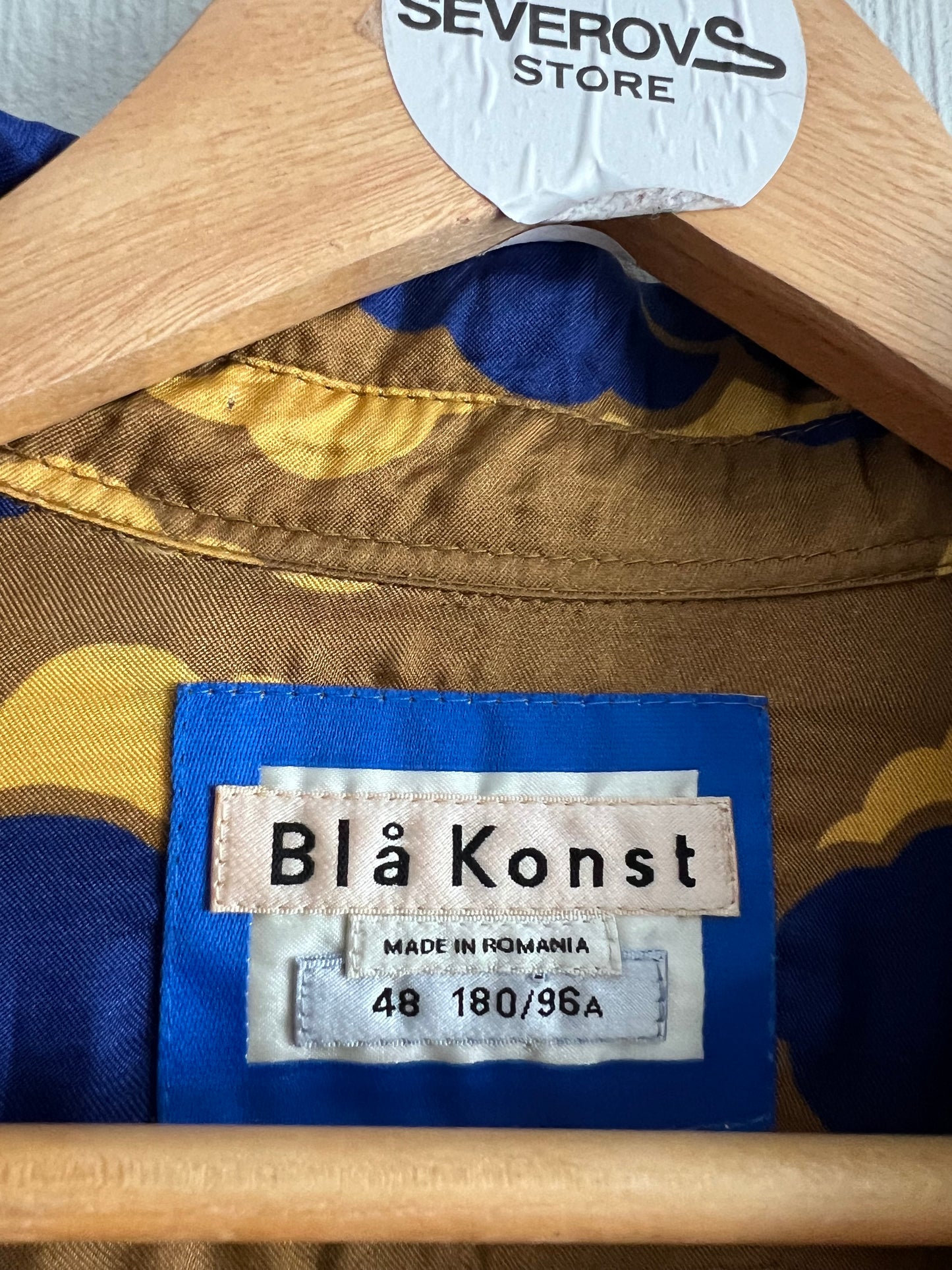 Acne Studios Bla Konst Road Print Button Up Shirt