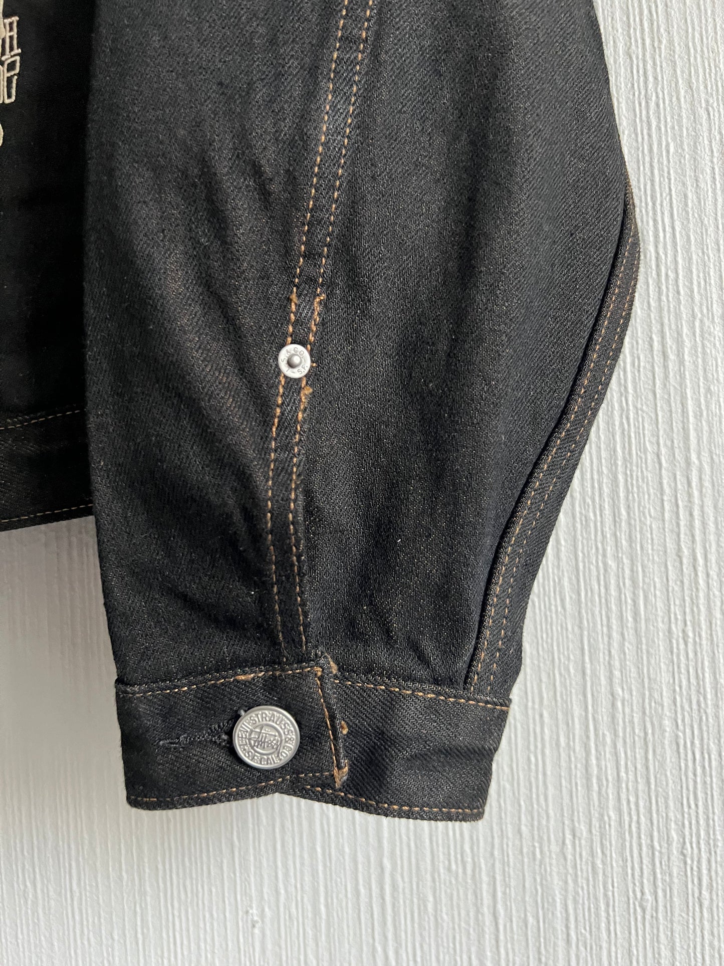 Stussy X Levis Black Denim Jacket Unisex