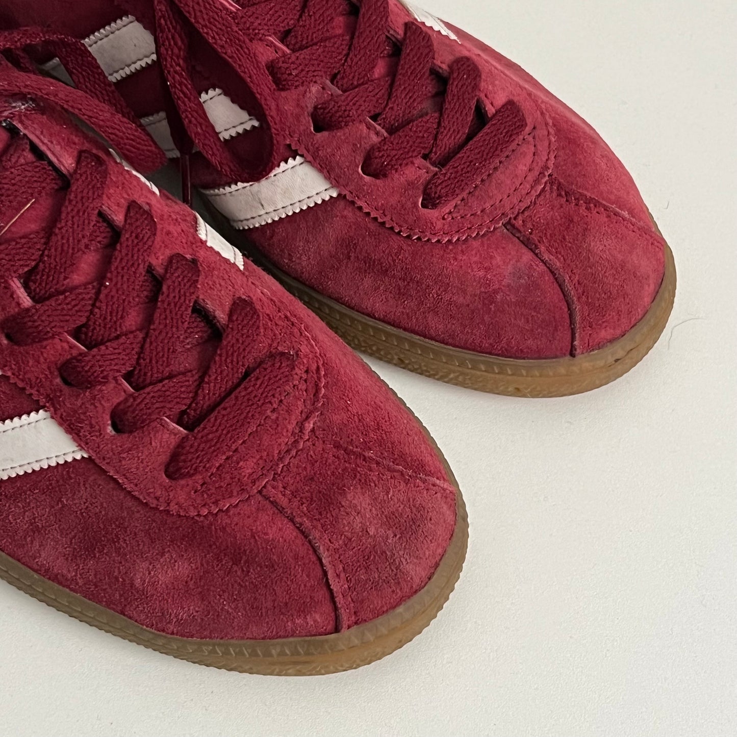 Adidas Munchen Burgundy Suede Mens Shoes
