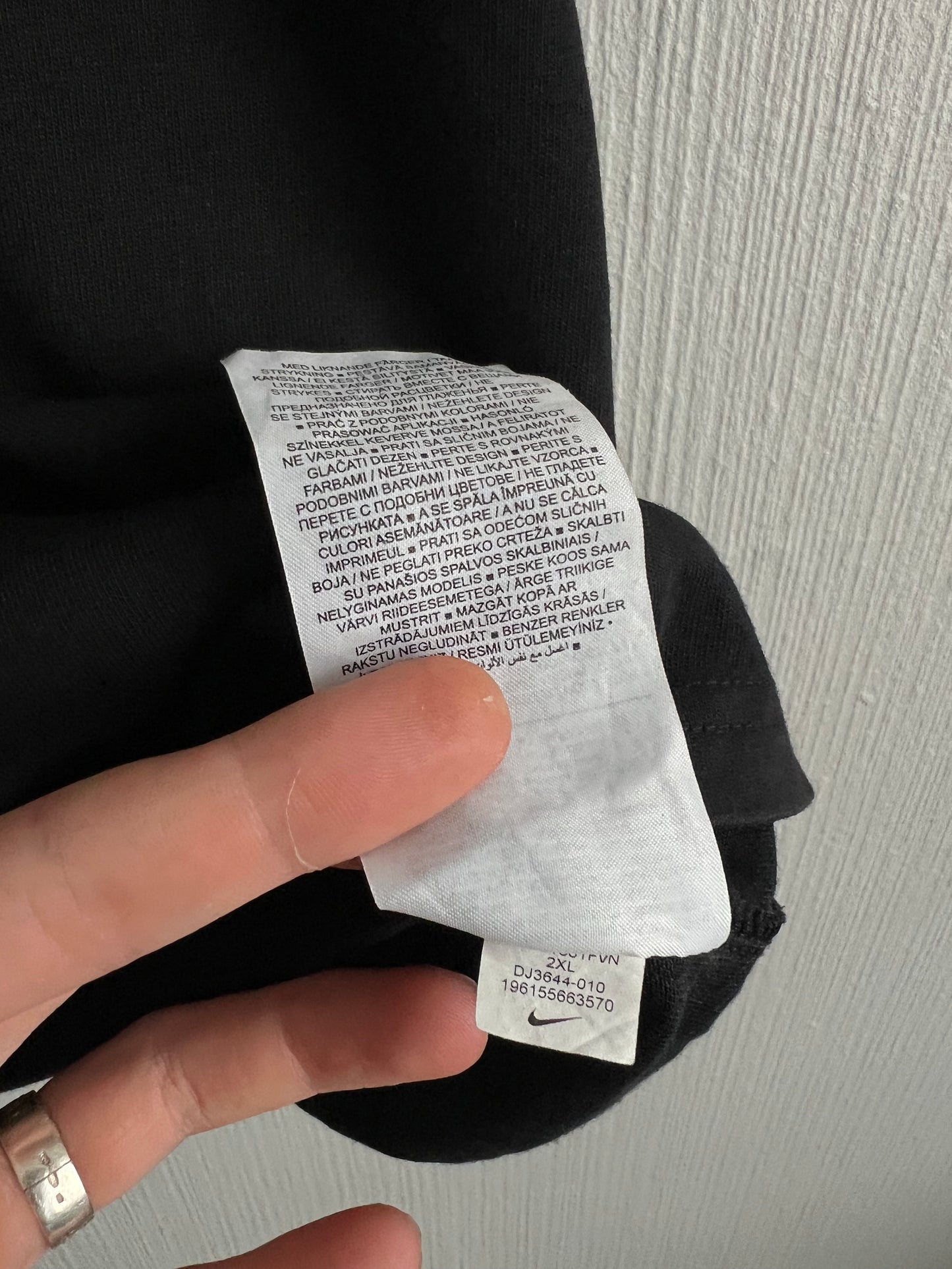 Nike ACG Big Logo Black Cotton T-shirt