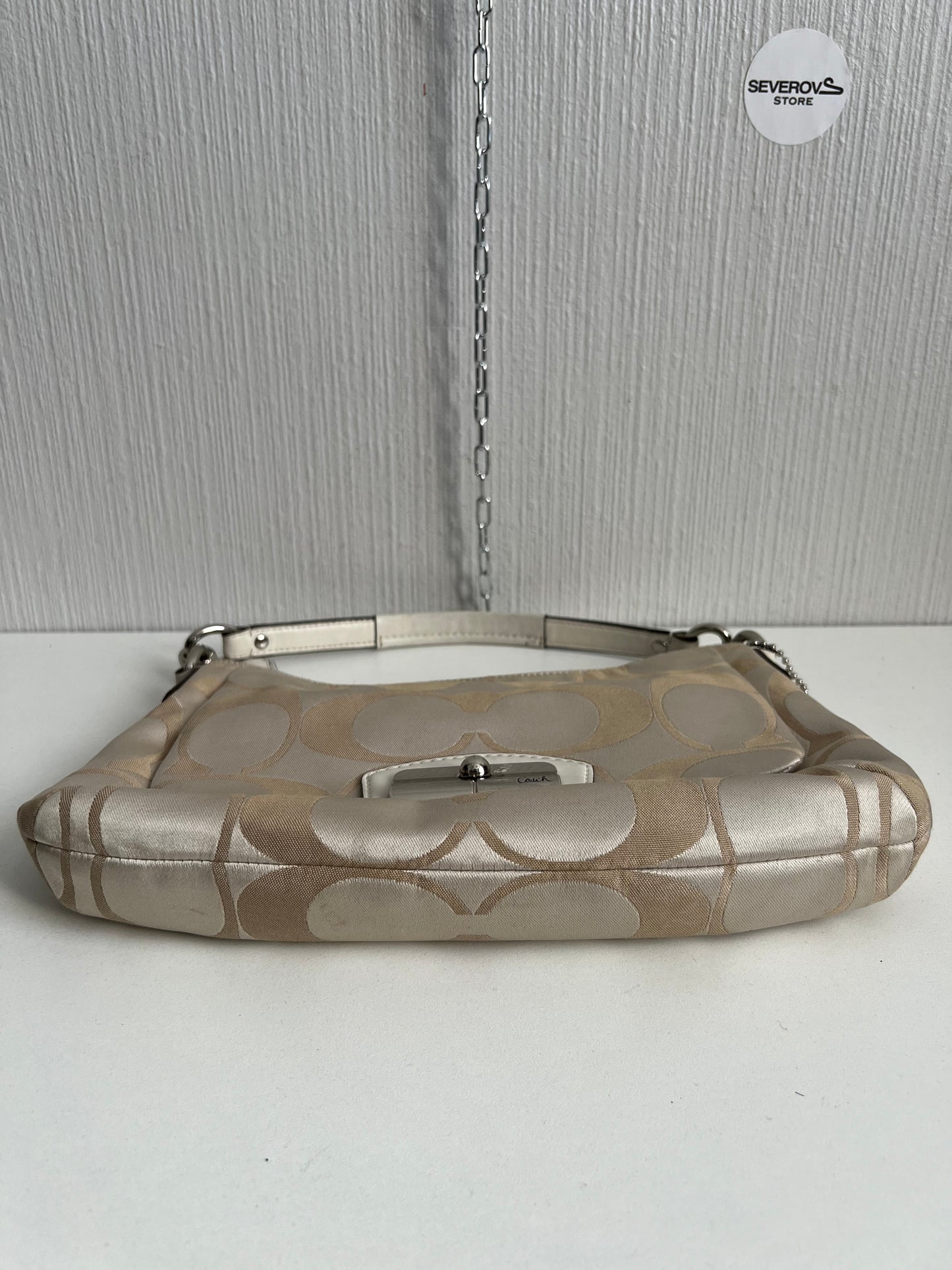 Coach Cream Canvas Kristin Hobo Bag