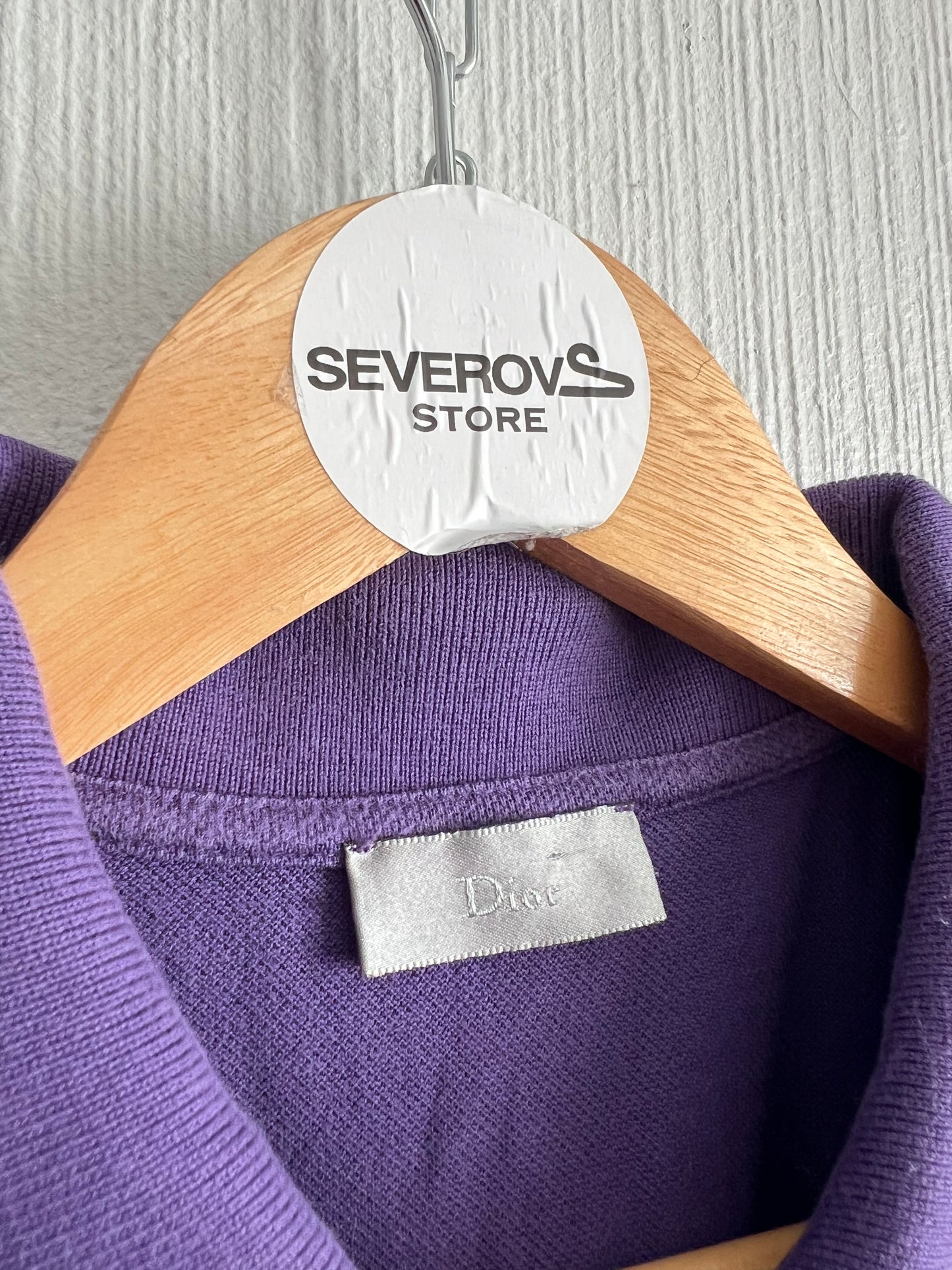 Dior Purple Cotton Mens Polo Shirt