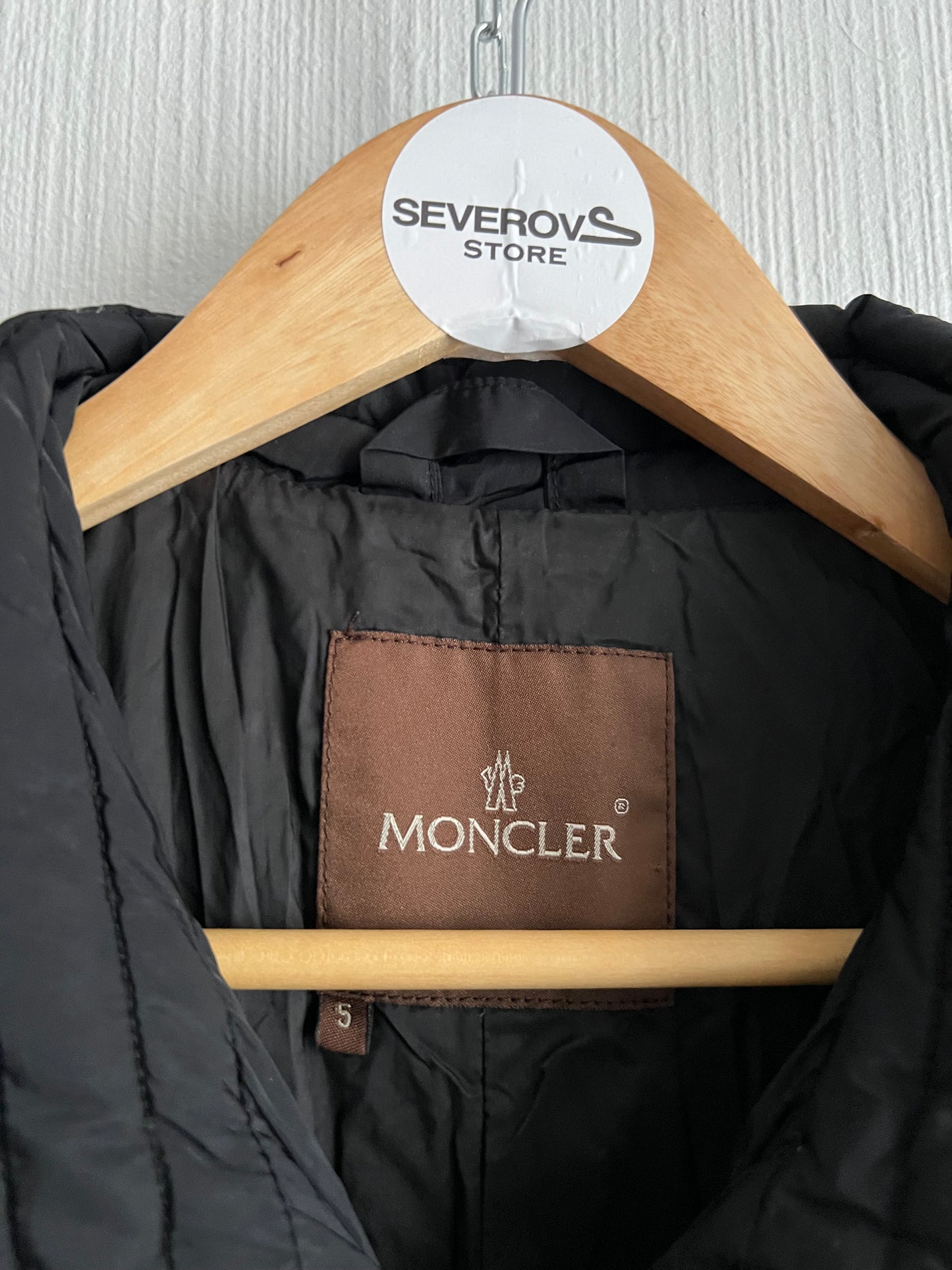 Moncler Vintage Black Down Long Jacket