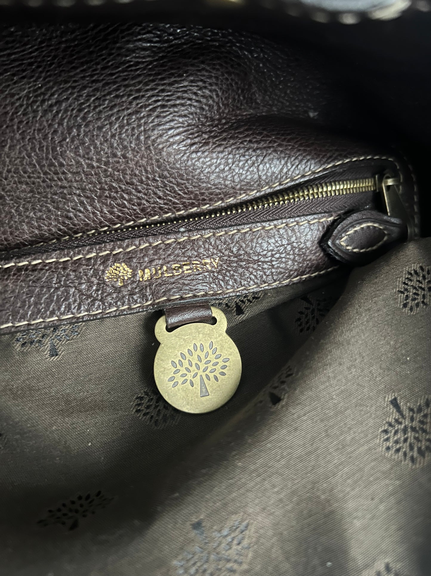 Mulberry Alana Brown Leather Handbag
