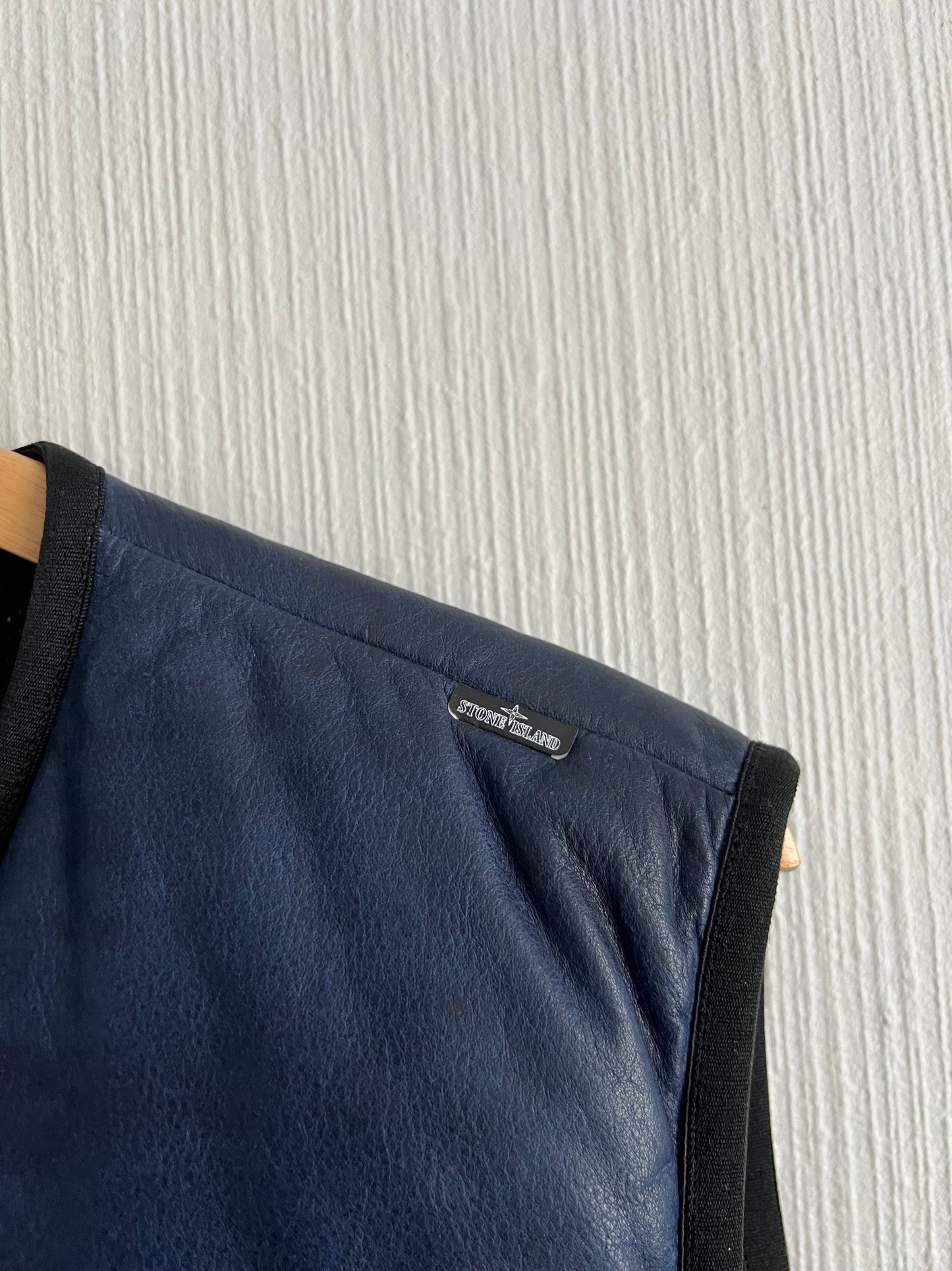 Stone Island Shadow Project AW20 Nappa Leather Utility Vest