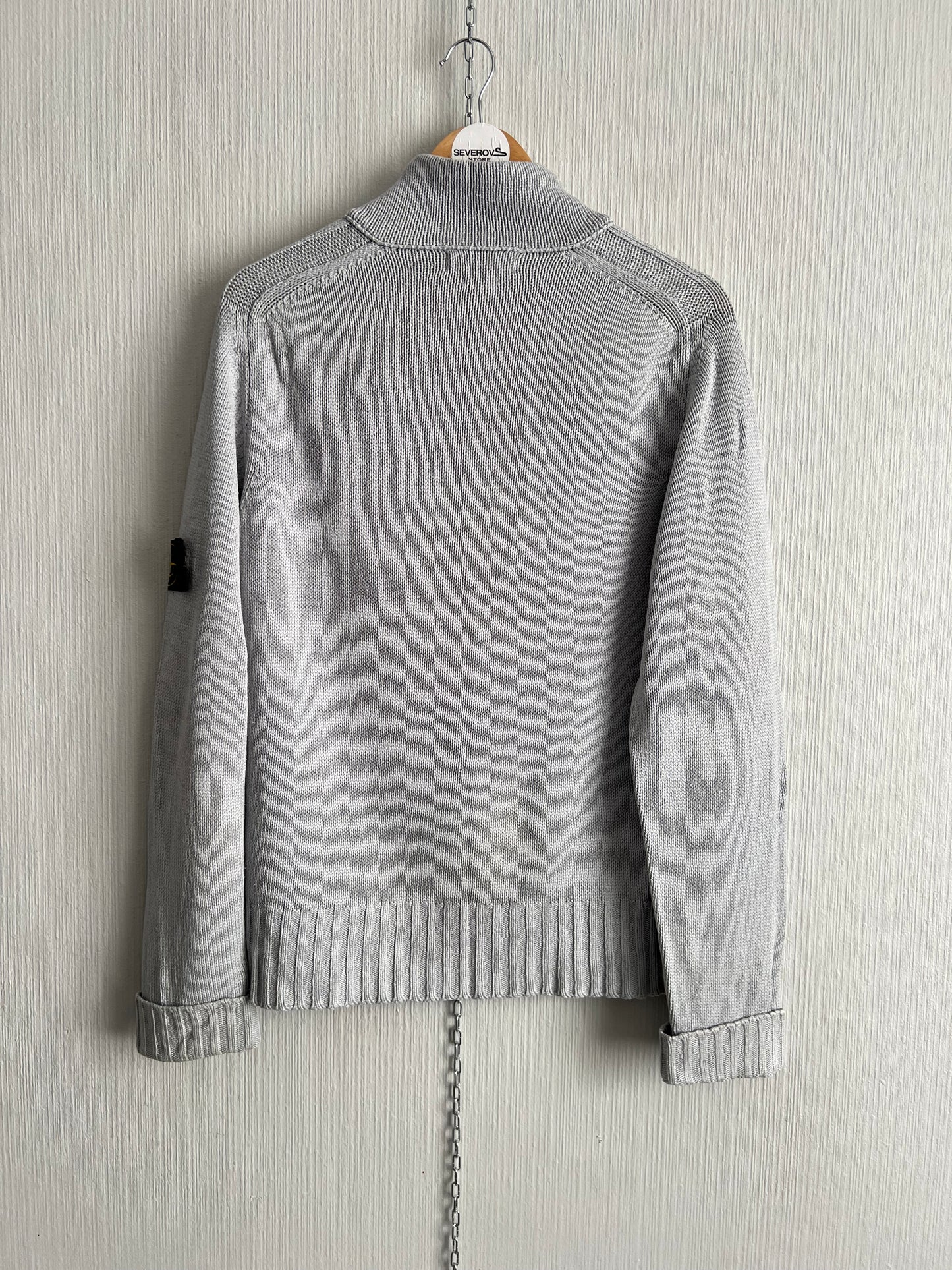 Stone Island Vintage SS2002 Knit Sweater Zip up Cardigan
