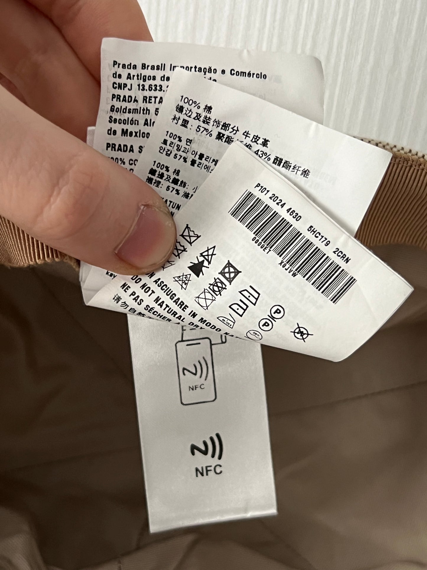 Miu Miu Canvas Baseball Cap Neutral Beige Hat