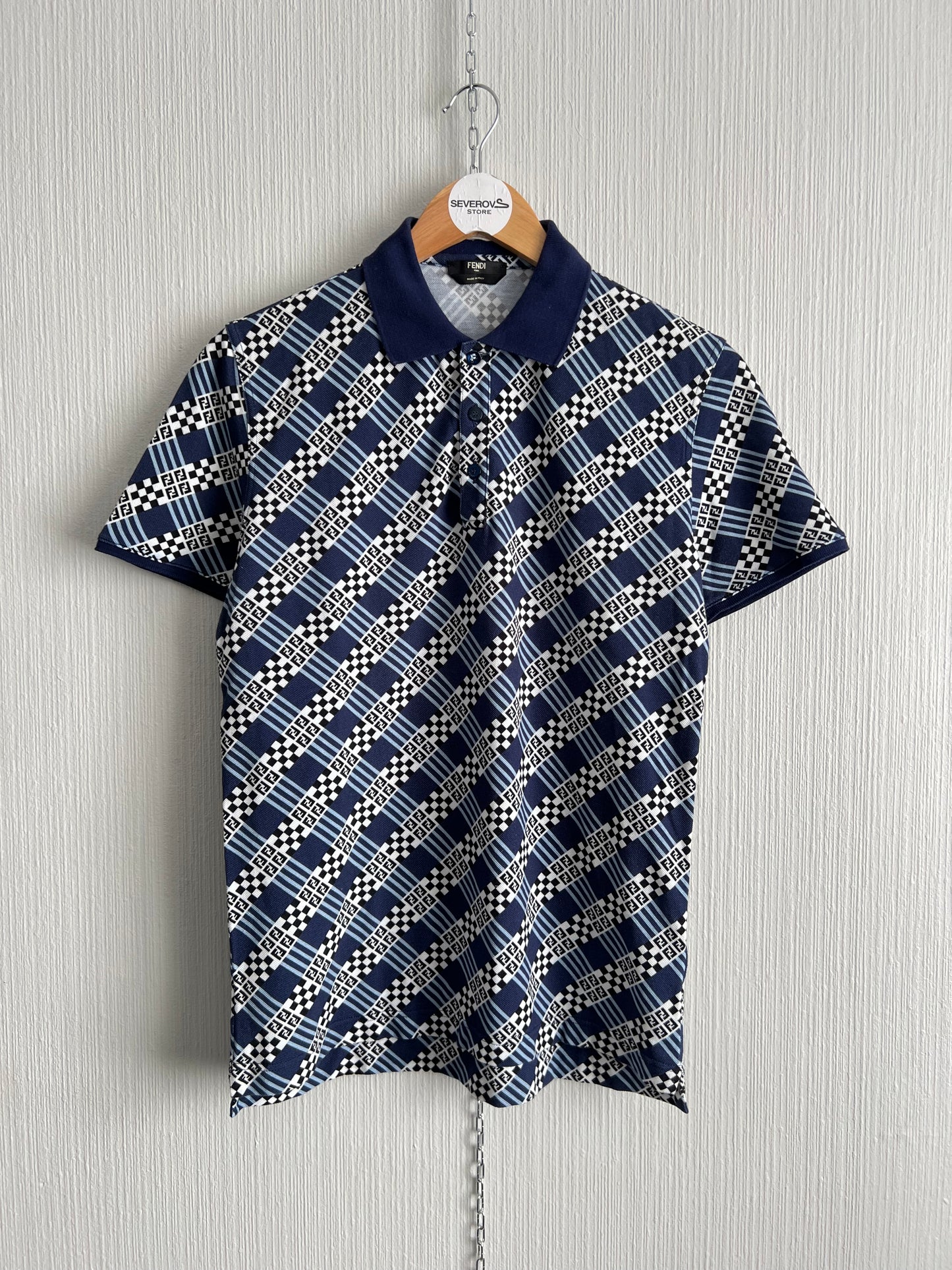 Fendi Mens Monogram Polo Shirt