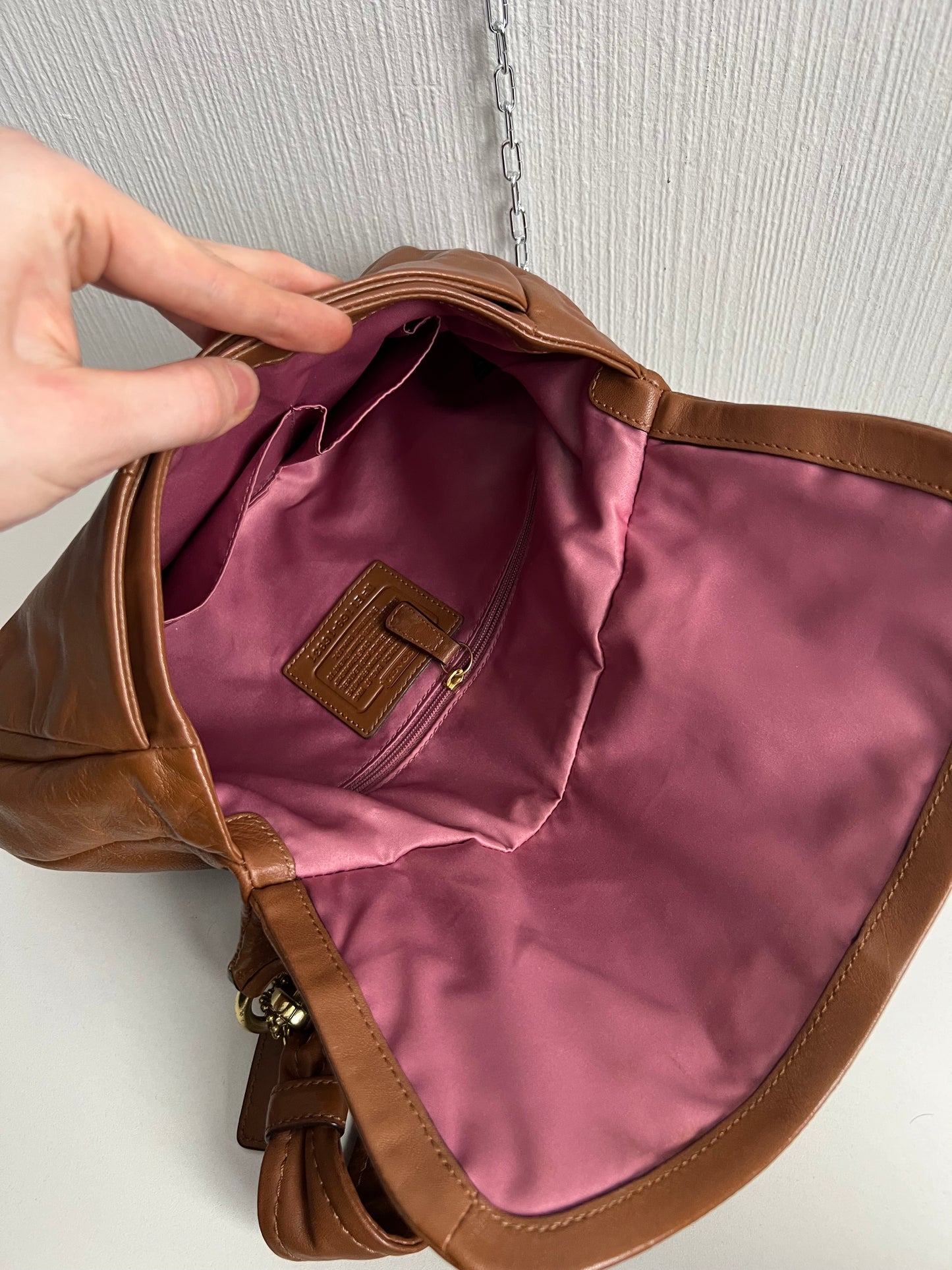 Coach Brown Leather Kristin Hobo Bag