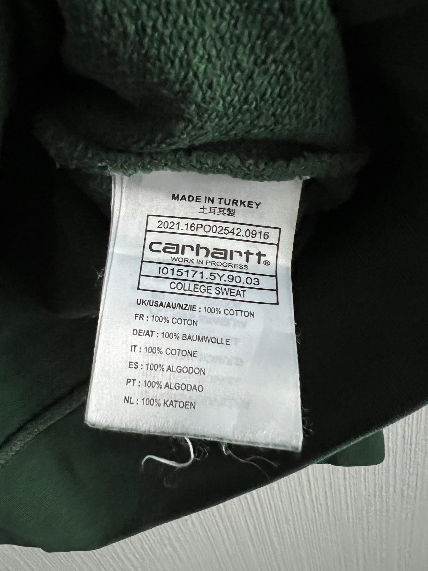 Carhartt College Green Sweatshirt