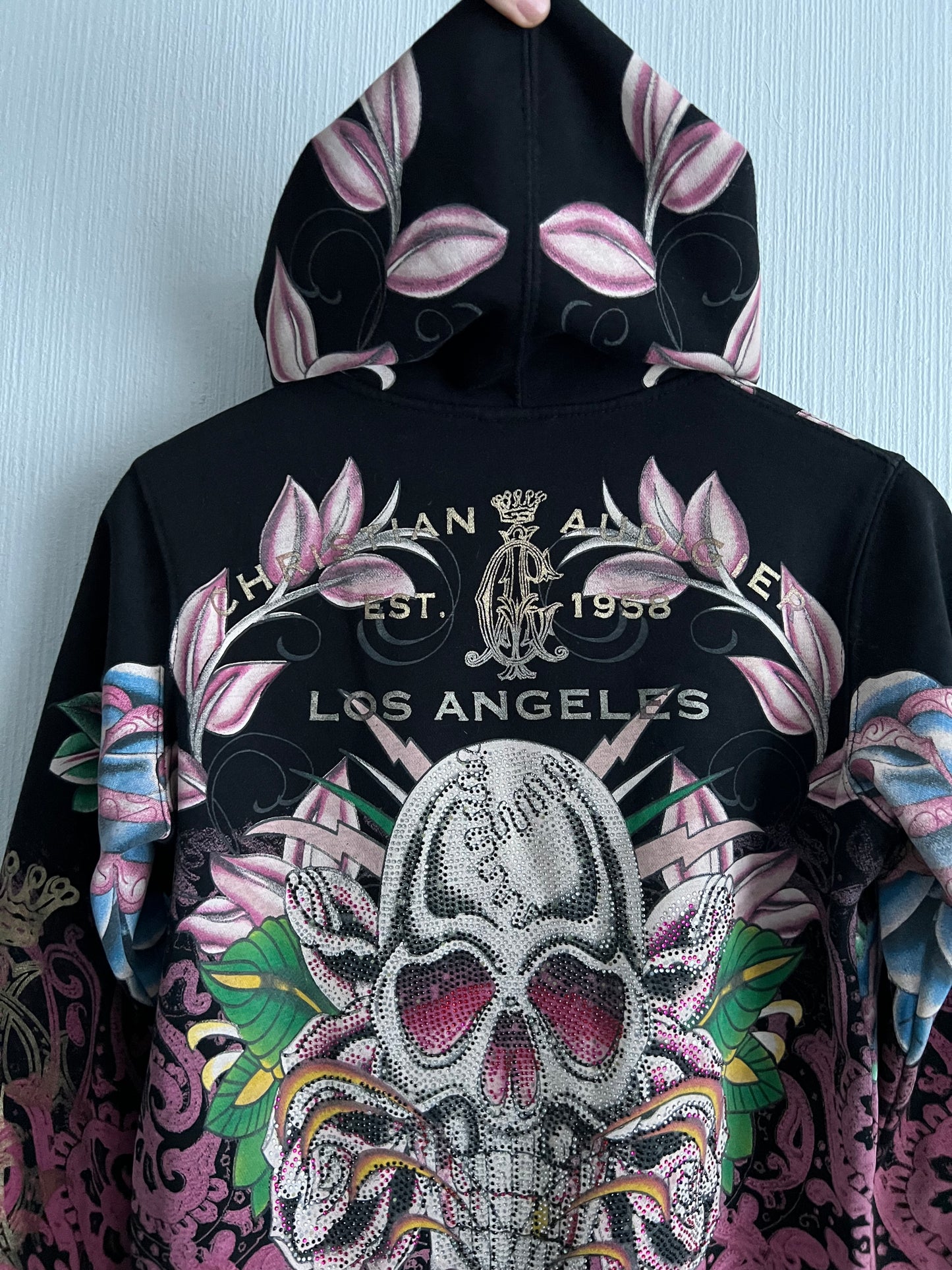 Christian Audigier Women’s Black Zip Hoodie