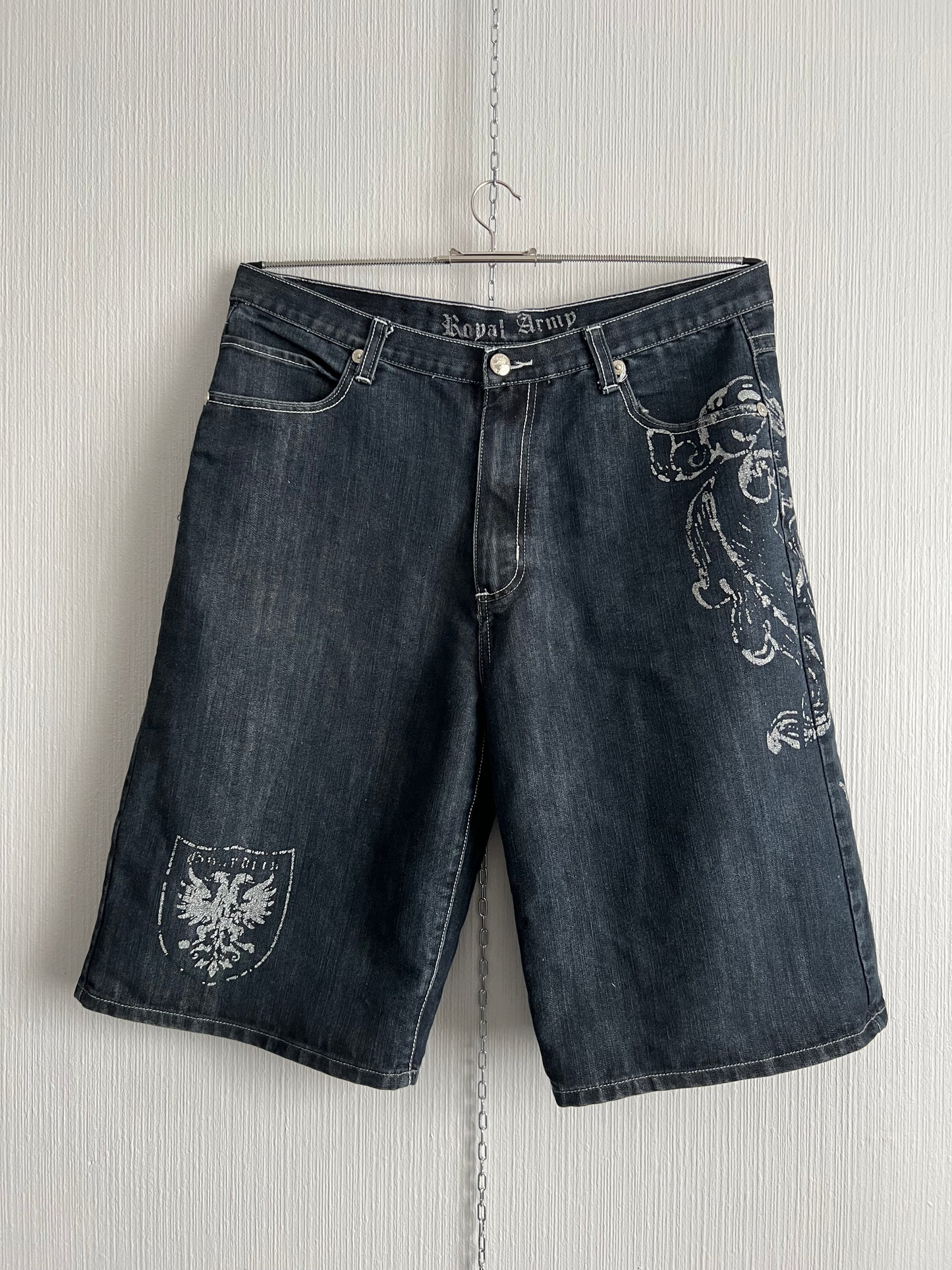 Royal Army Vintage Denim Baggy Shorts