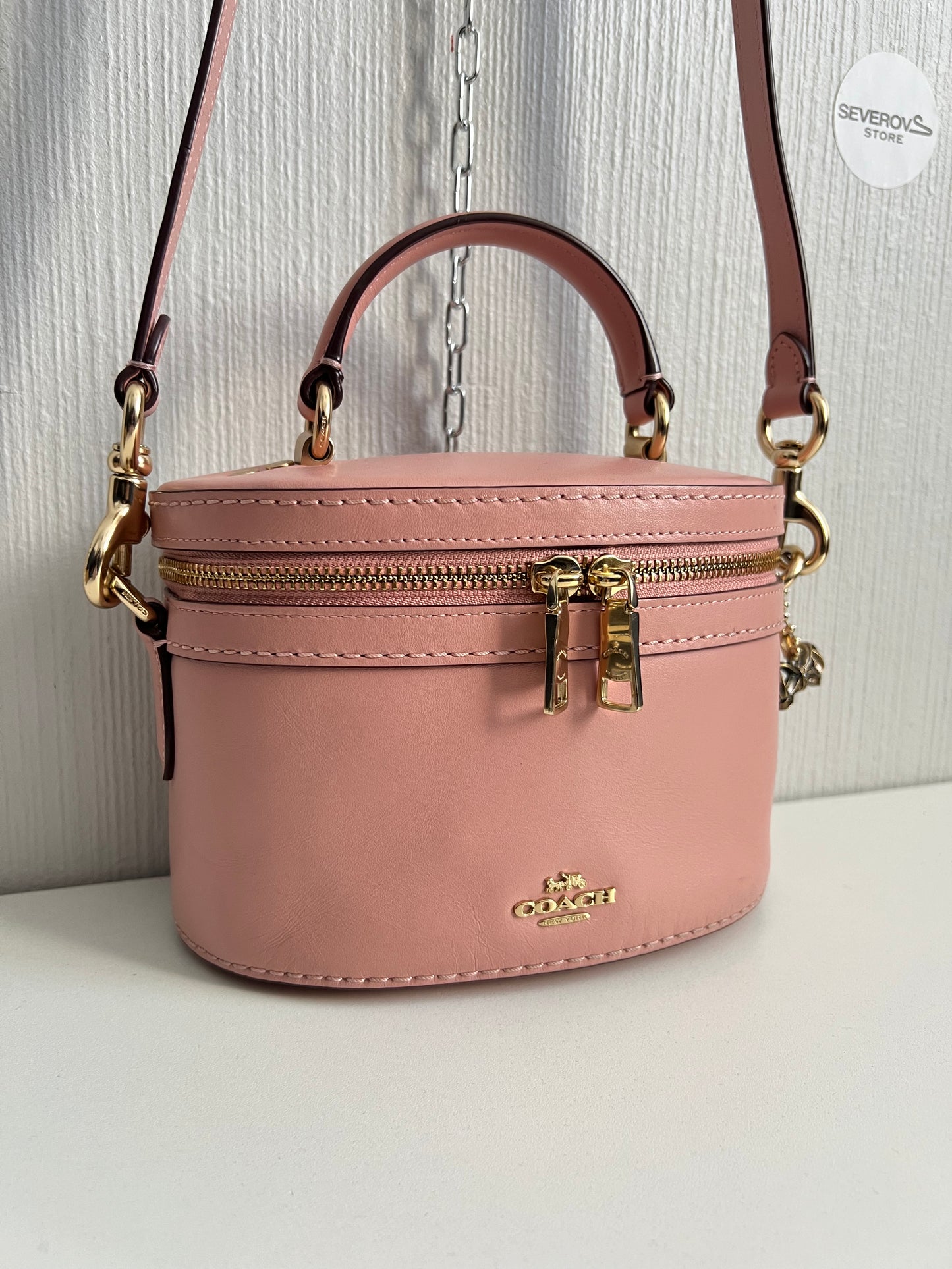 COACH Selena Gomez Pink Trail Bag