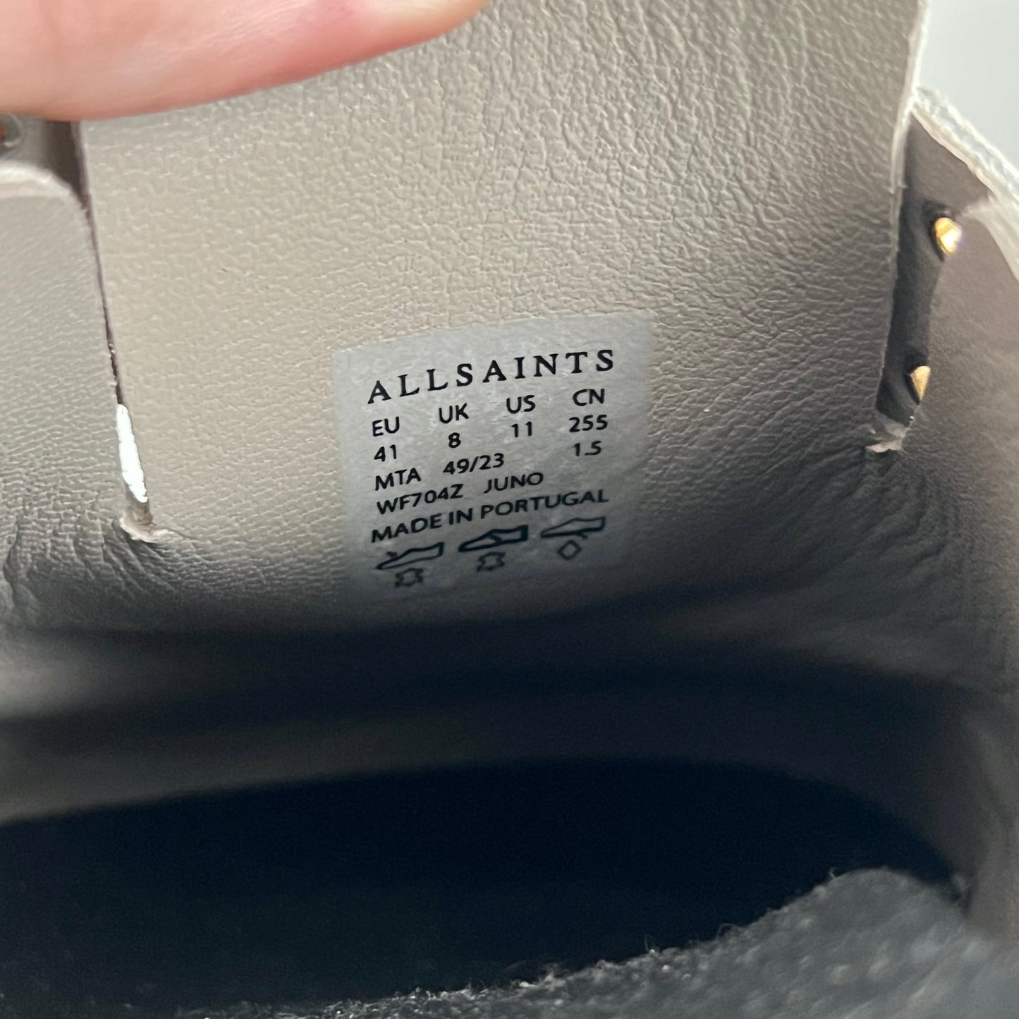 All Saints Juno Mule in Parchment White