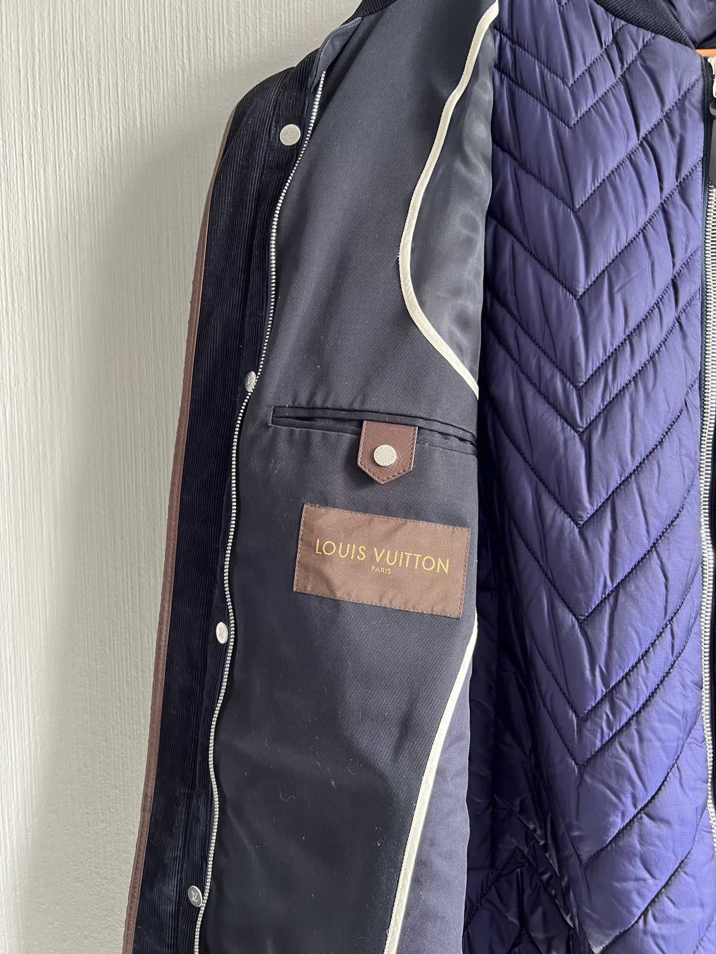 Louis Vuitton 2 in 1 Coat Multipocket Parka with Inner Down Puffer Jacket
