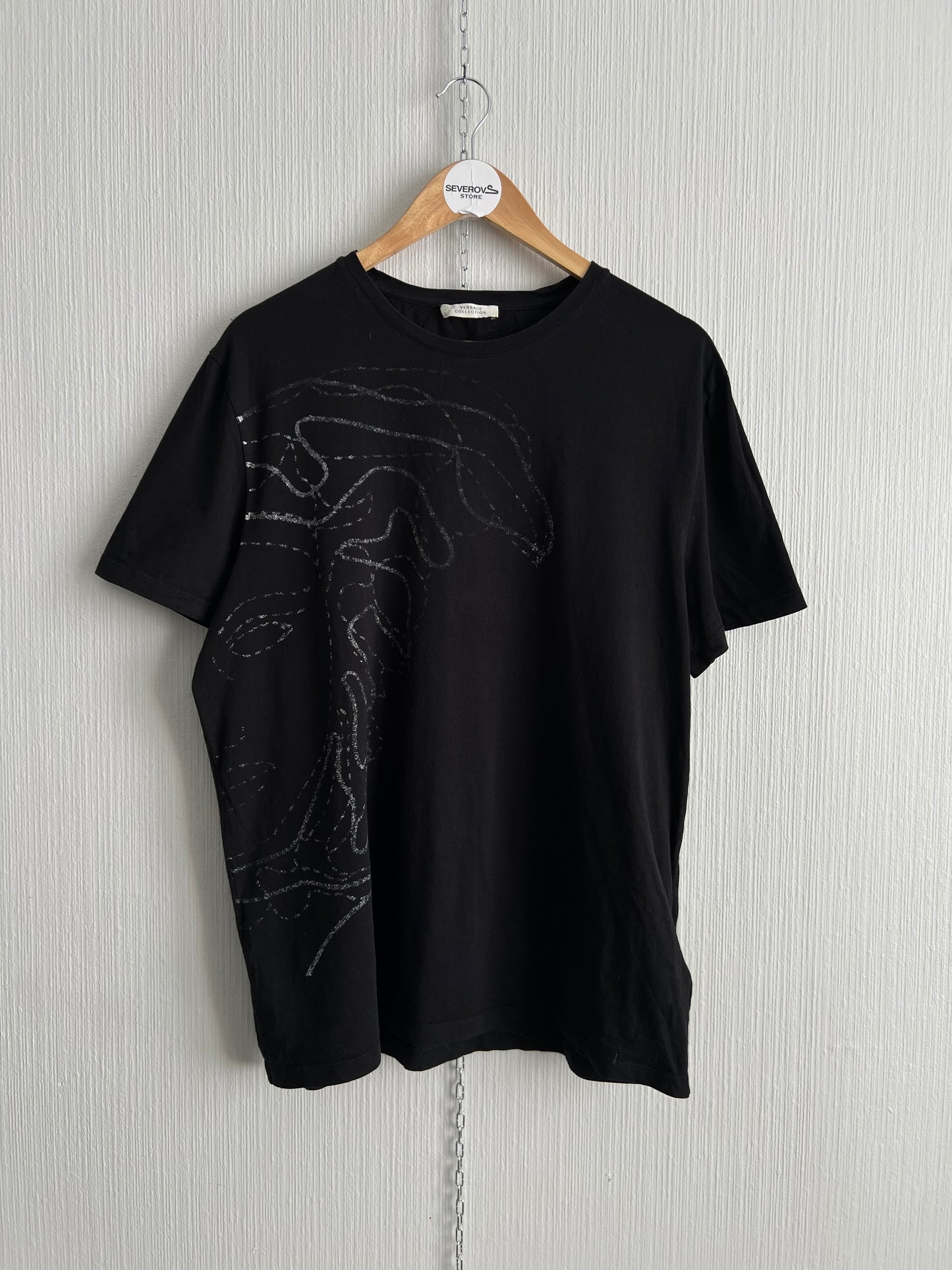Versace Collection Mens Black Cotton T-shirt