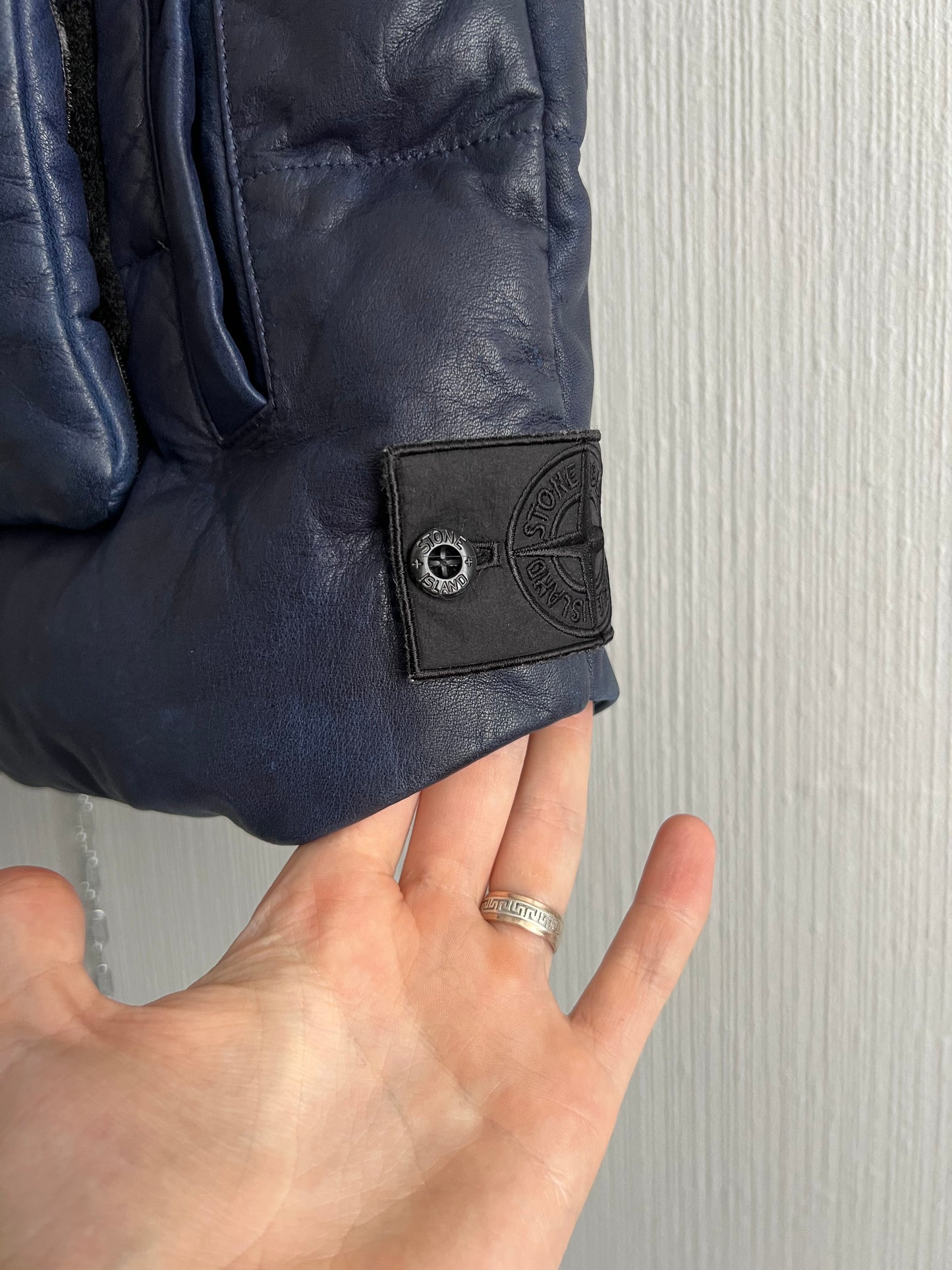 Stone Island Shadow Project AW20 Nappa Leather Utility Vest