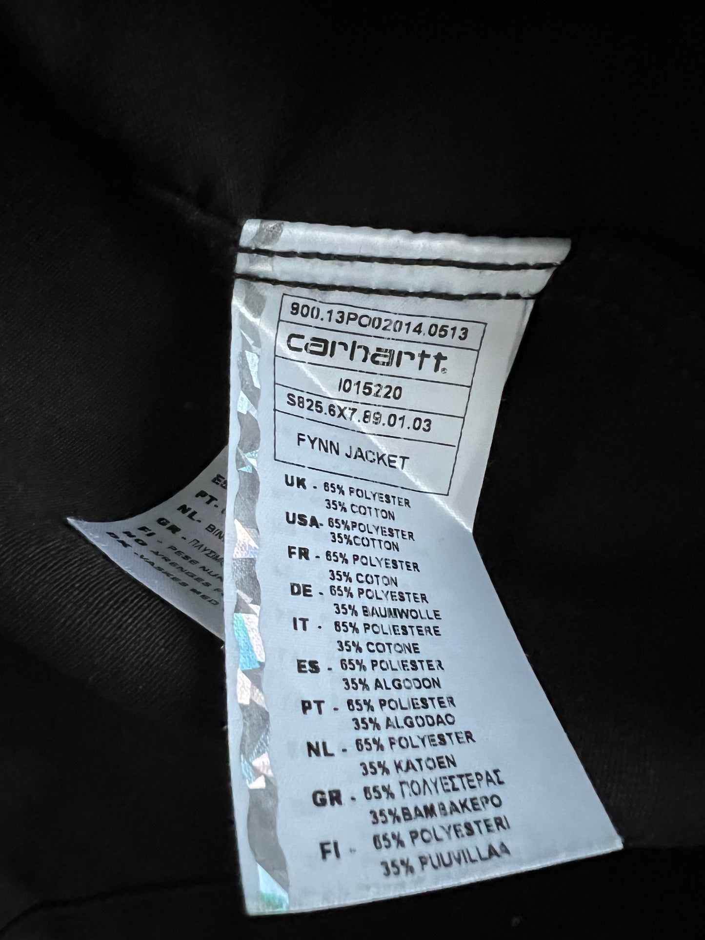 Carhartt Fynn Black Canvas Mens Jacket