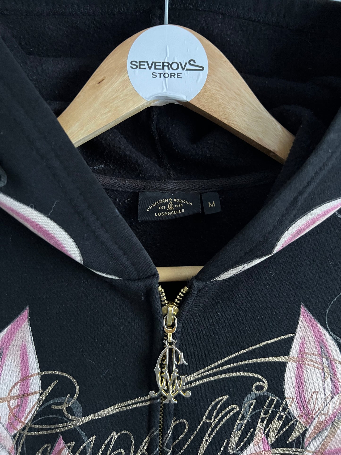 Christian Audigier Women’s Black Zip Hoodie