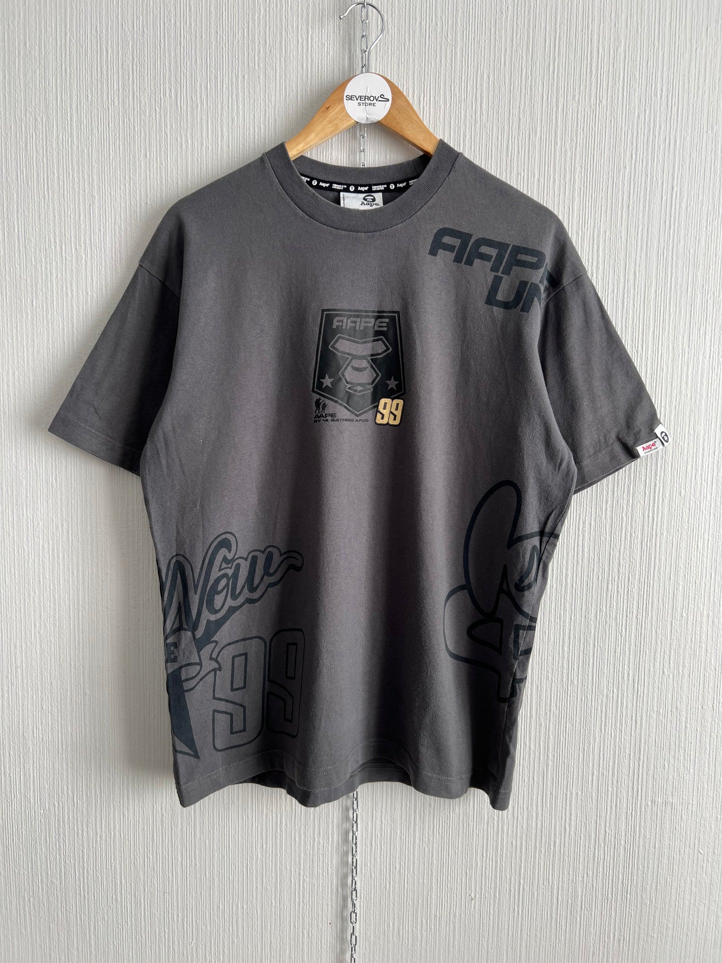 Aape by A Bathing Ape Racing Cotton T-Shirt