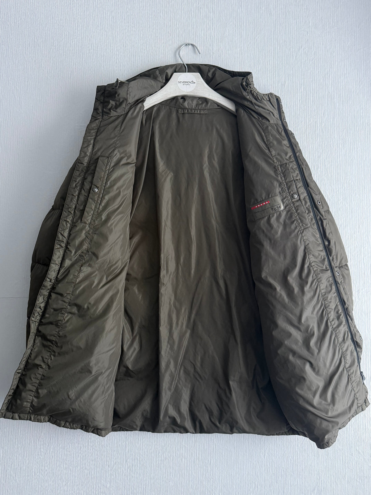 Prada Logo Down Mens Parka Jacket