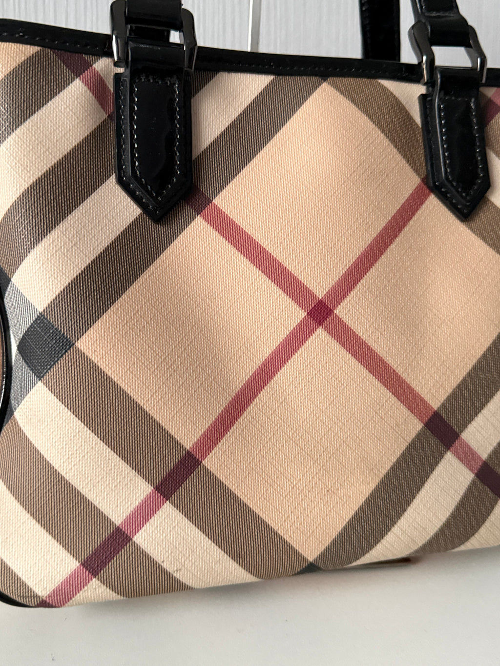 Burberry Supernova Check Emmy Tote Black