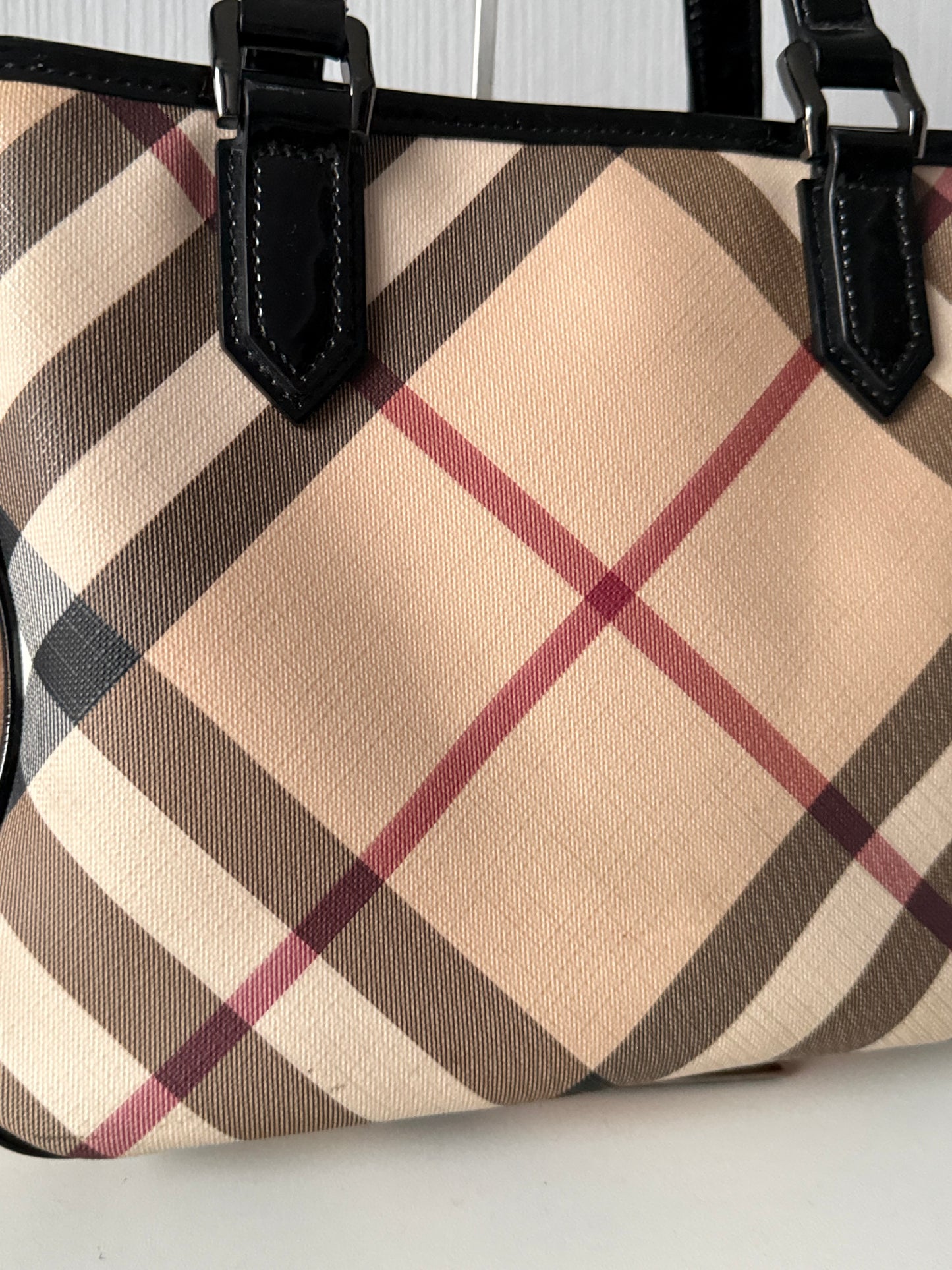 Burberry Supernova Check Emmy Tote Black