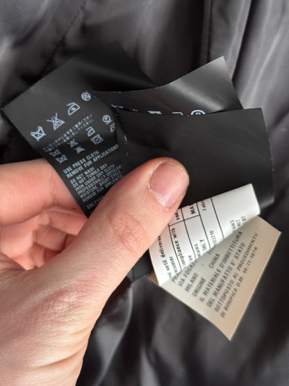 Prada Nylon Down Jacket with Fox Fur