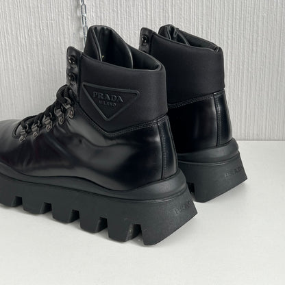 Prada Brushed Spazzolato Leather Brixxen Boots