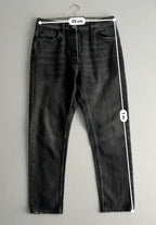 Prada Back Pocket Logo Grey Denim Pants Jeans