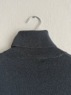 Brunello Cucinelli Navy Cashmere Womens Turtleneck Sweater