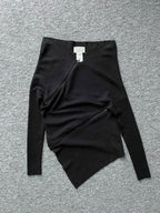 Maison Martin Margiela Line 1 Dark Grey Spiral Zipper Jumper – Fall 2012
