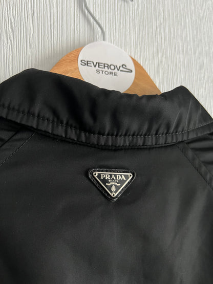 Prada Milano Nylon Black Womens Trench Coat