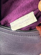 Bottega Veneta Purple Intrecciato Leather Tina Top Handle Bag