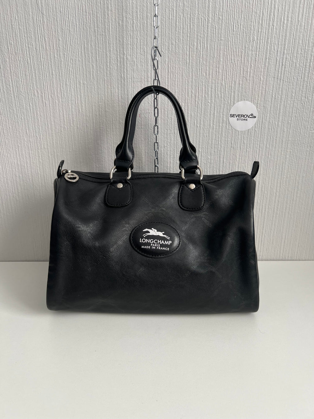 Longchamp Black Leather Bag