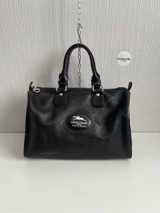 Longchamp Black Leather Bag