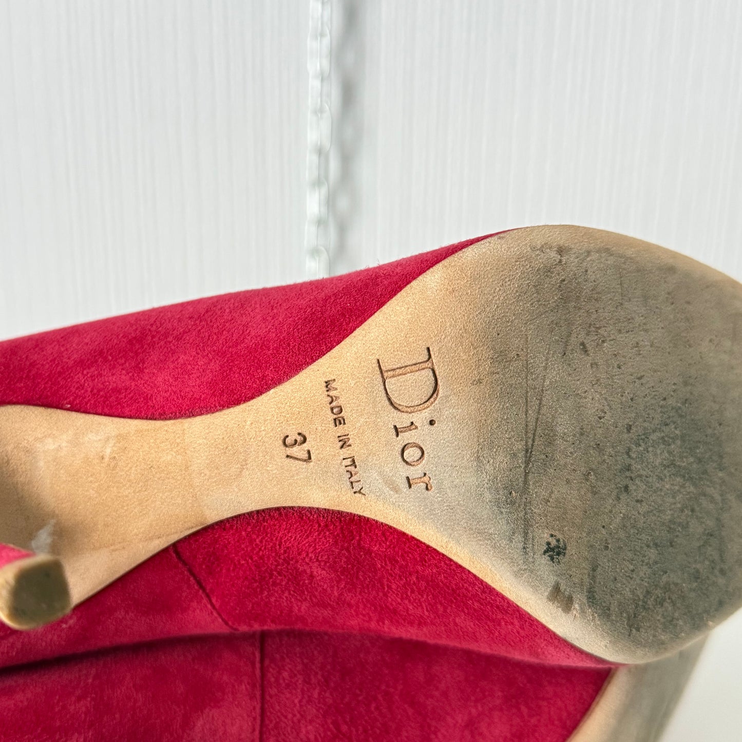 Christian Dior Red Suede Heels