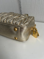 Miu Miu Arcadie Matelassé Nappa Leather Bag in Purite