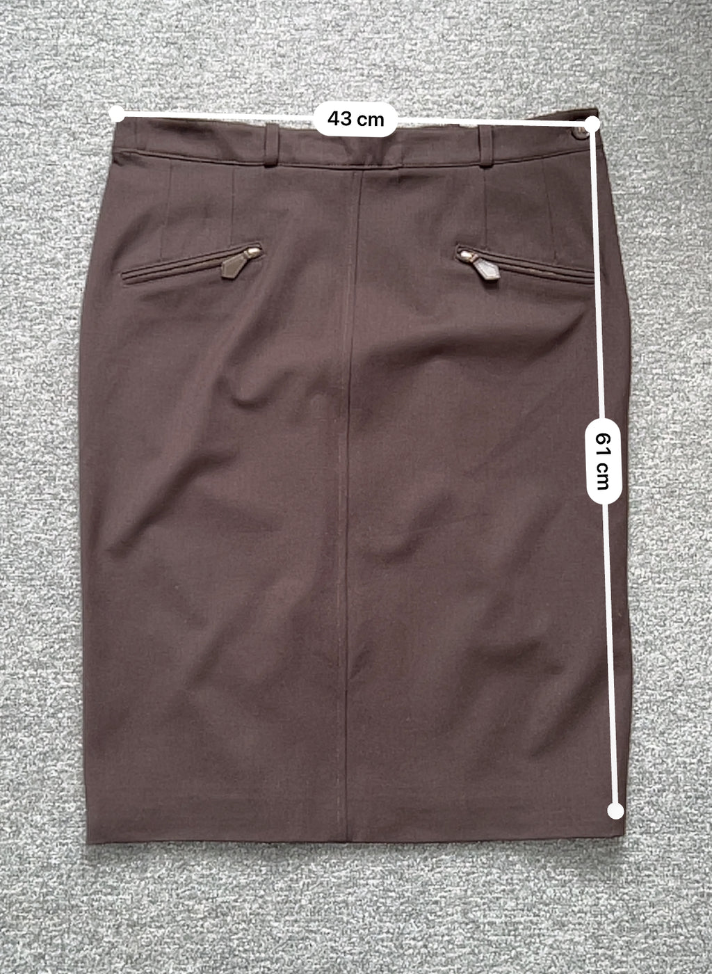 Hermes by Maison Margiela H Button Wool Skirt